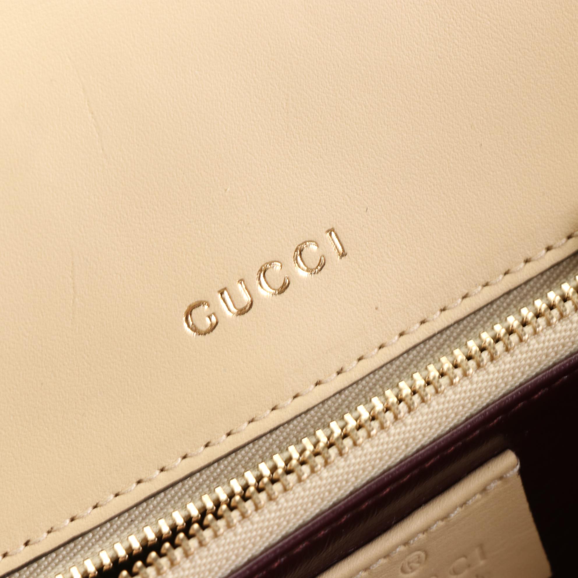 Gucci Sylvie 1969 Small Shoulder Bag in Python Skin Leather