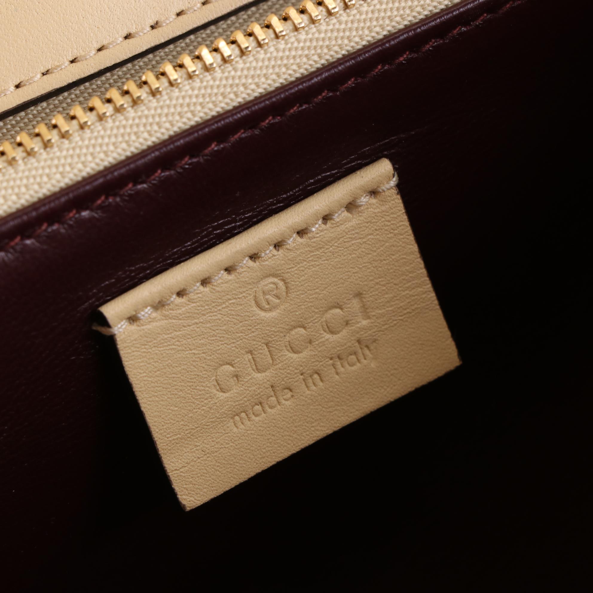 Gucci Sylvie 1969 Small Shoulder Bag in Python Skin Leather