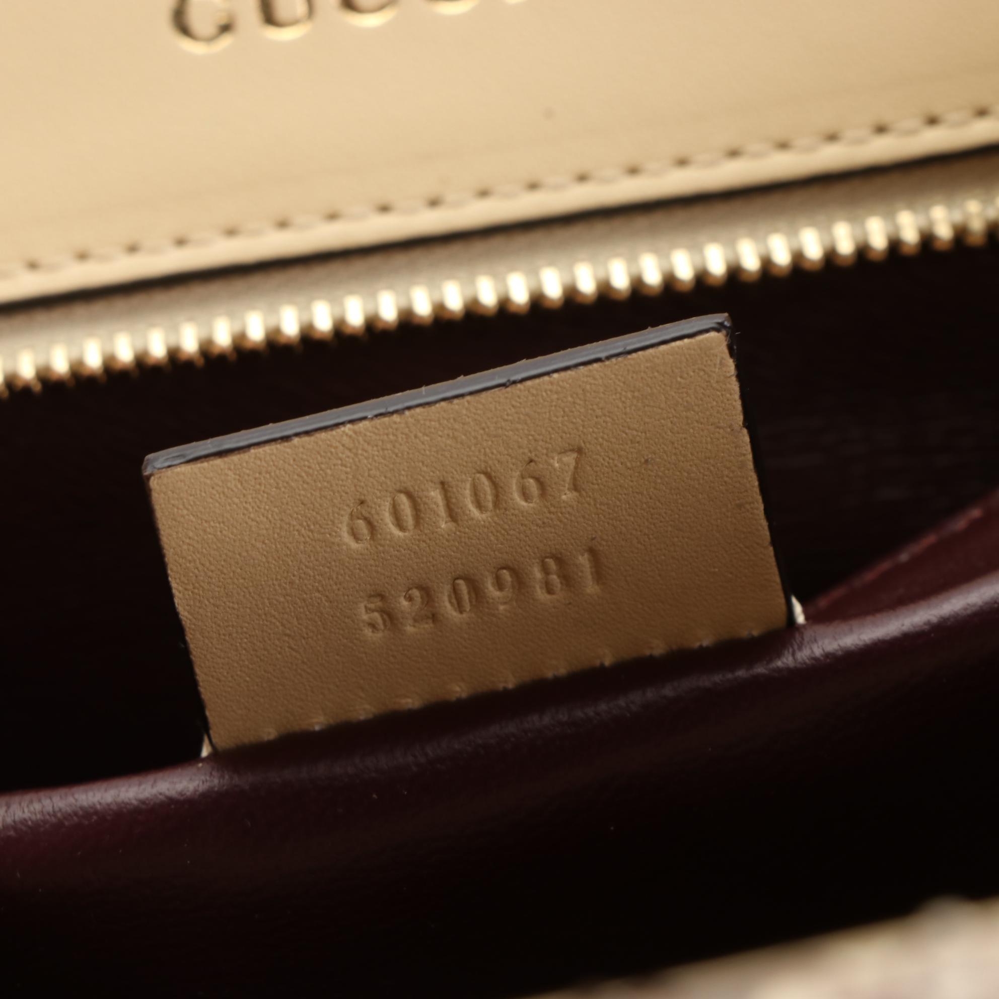 Gucci Sylvie 1969 Small Shoulder Bag in Python Skin Leather