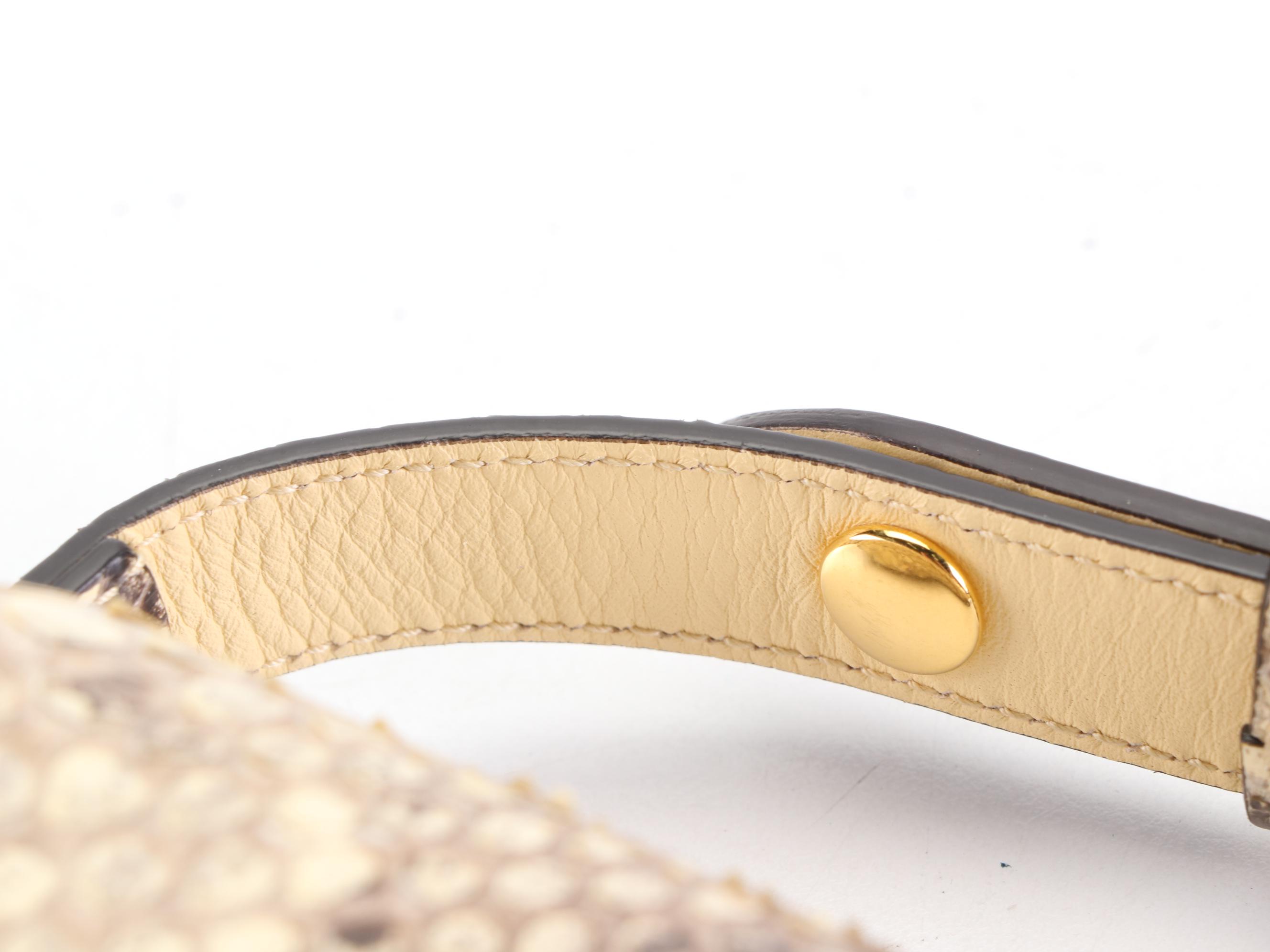 Gucci Sylvie 1969 Small Shoulder Bag in Python Skin Leather