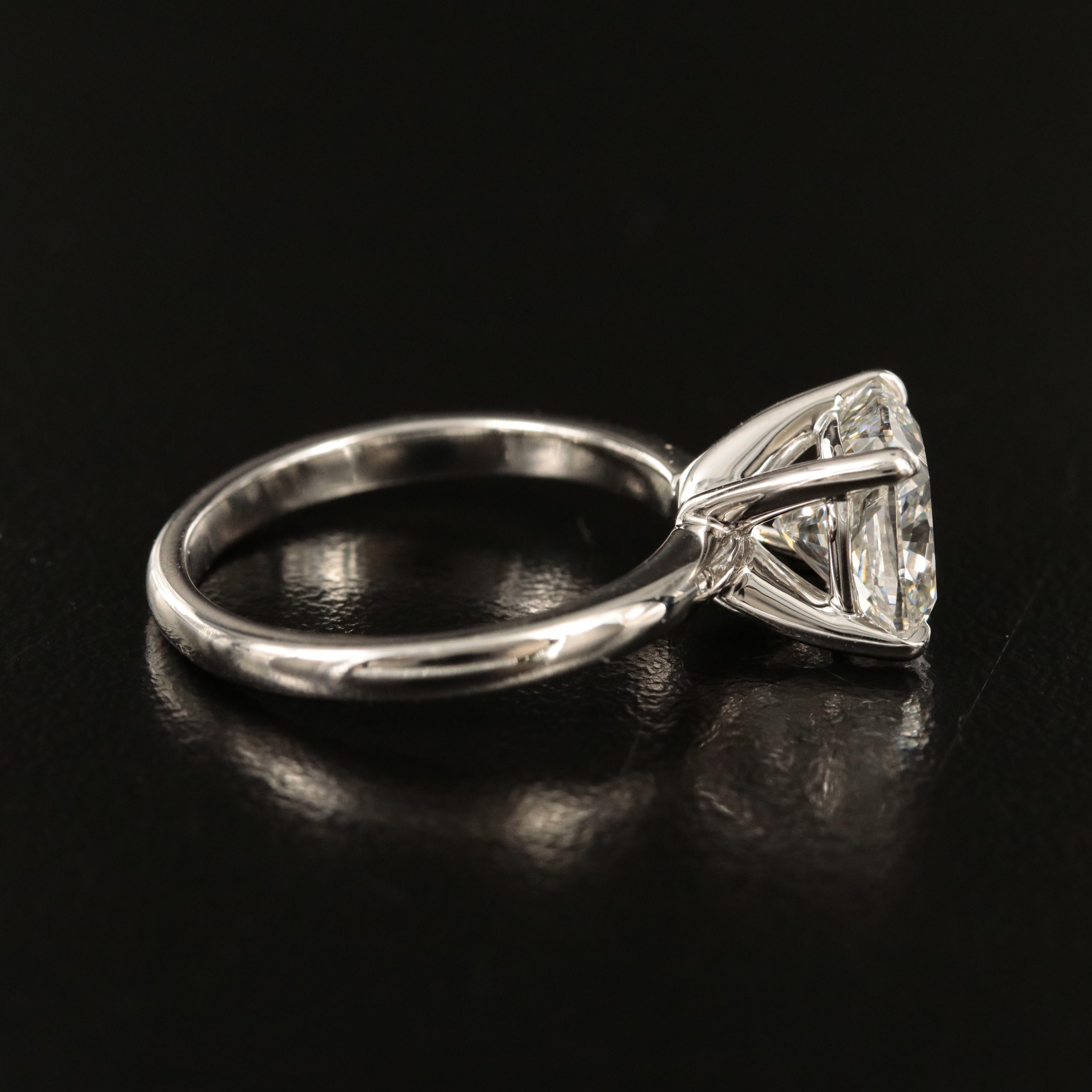 Platinum 5.17 CTW Lab Grown Diamond Ring