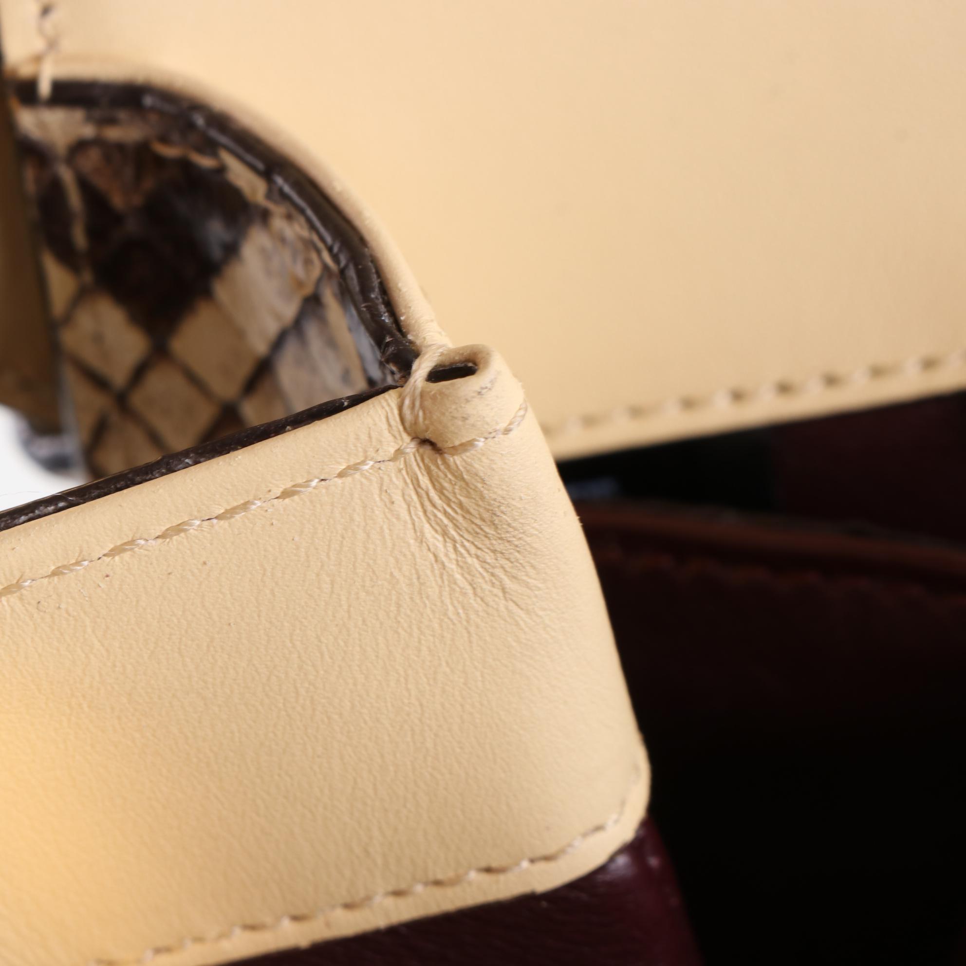 Gucci Sylvie 1969 Small Shoulder Bag in Python Skin Leather