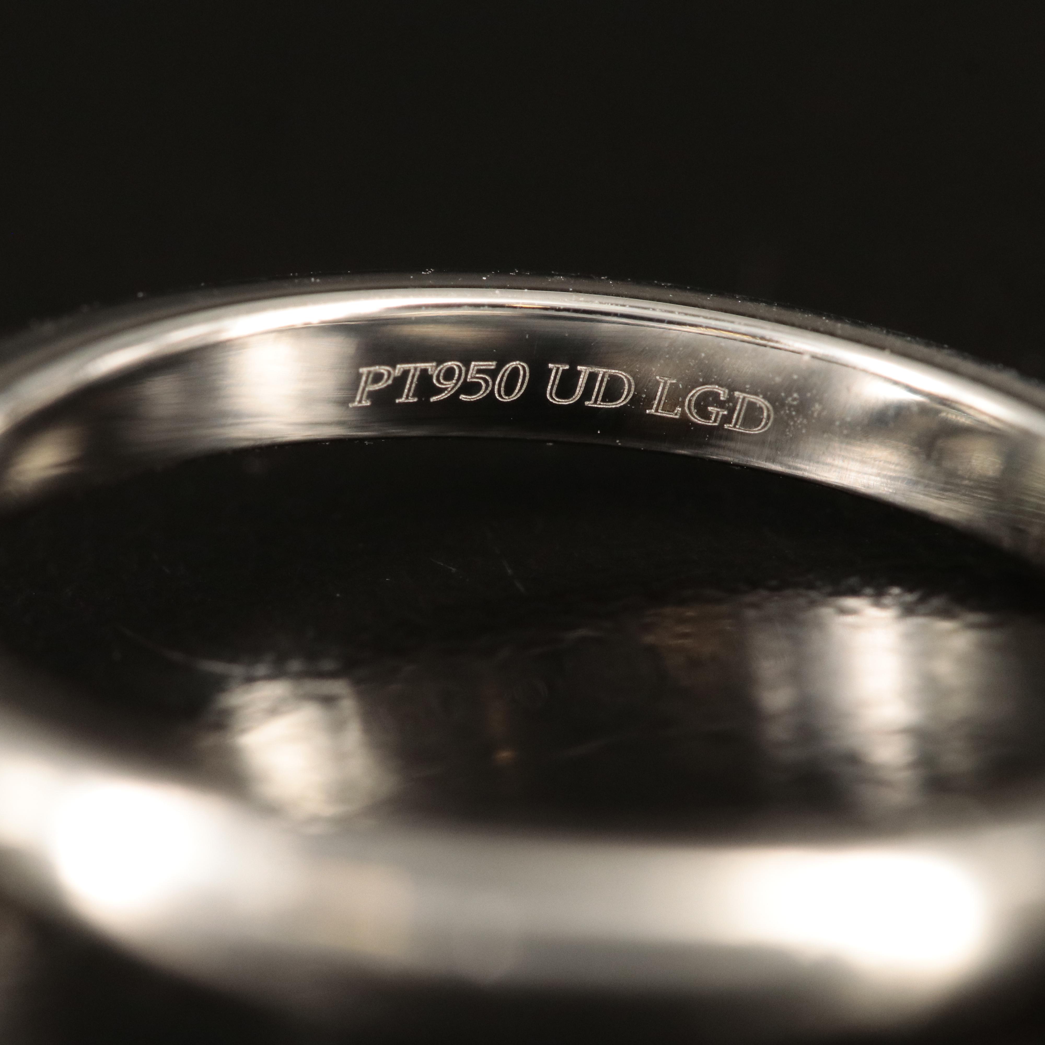 Platinum 5.17 CTW Lab Grown Diamond Ring