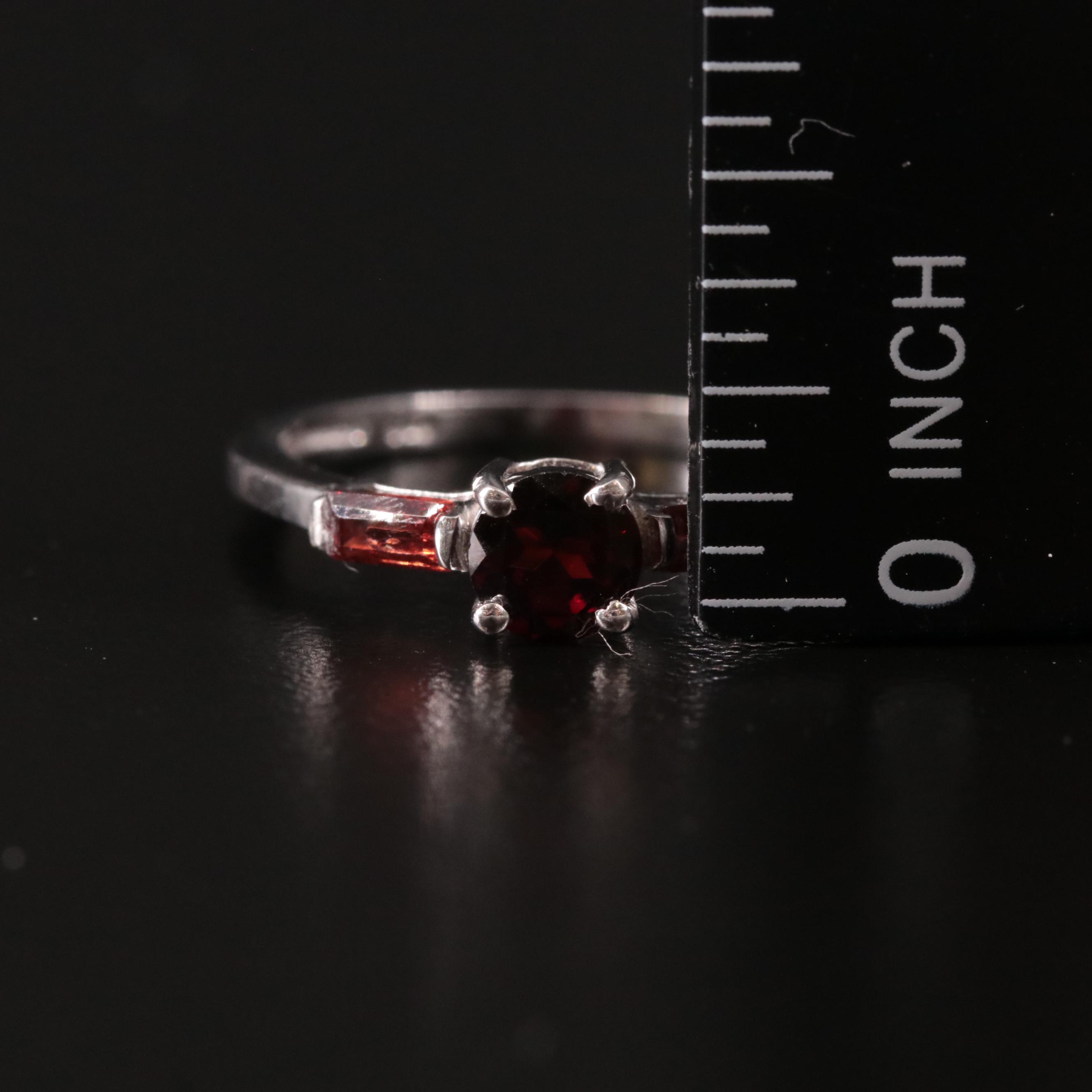 Sterling Garnet Ring
