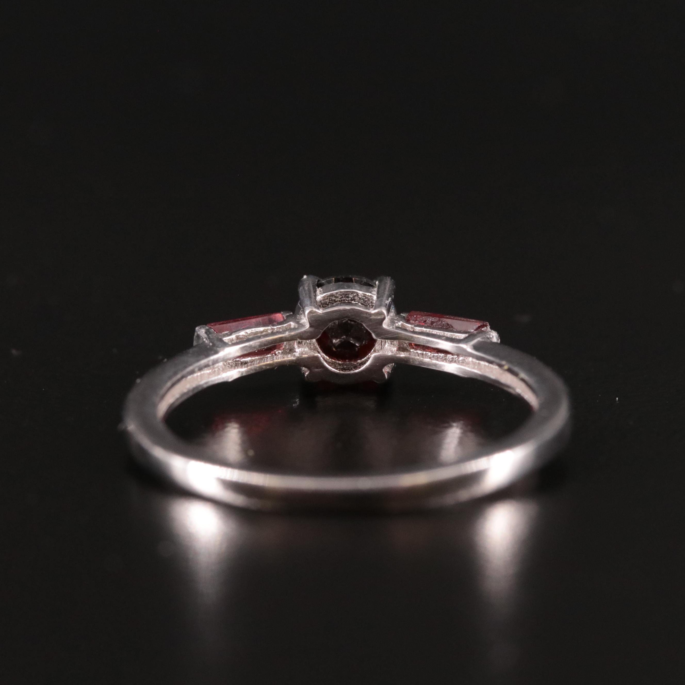 Sterling Garnet Ring