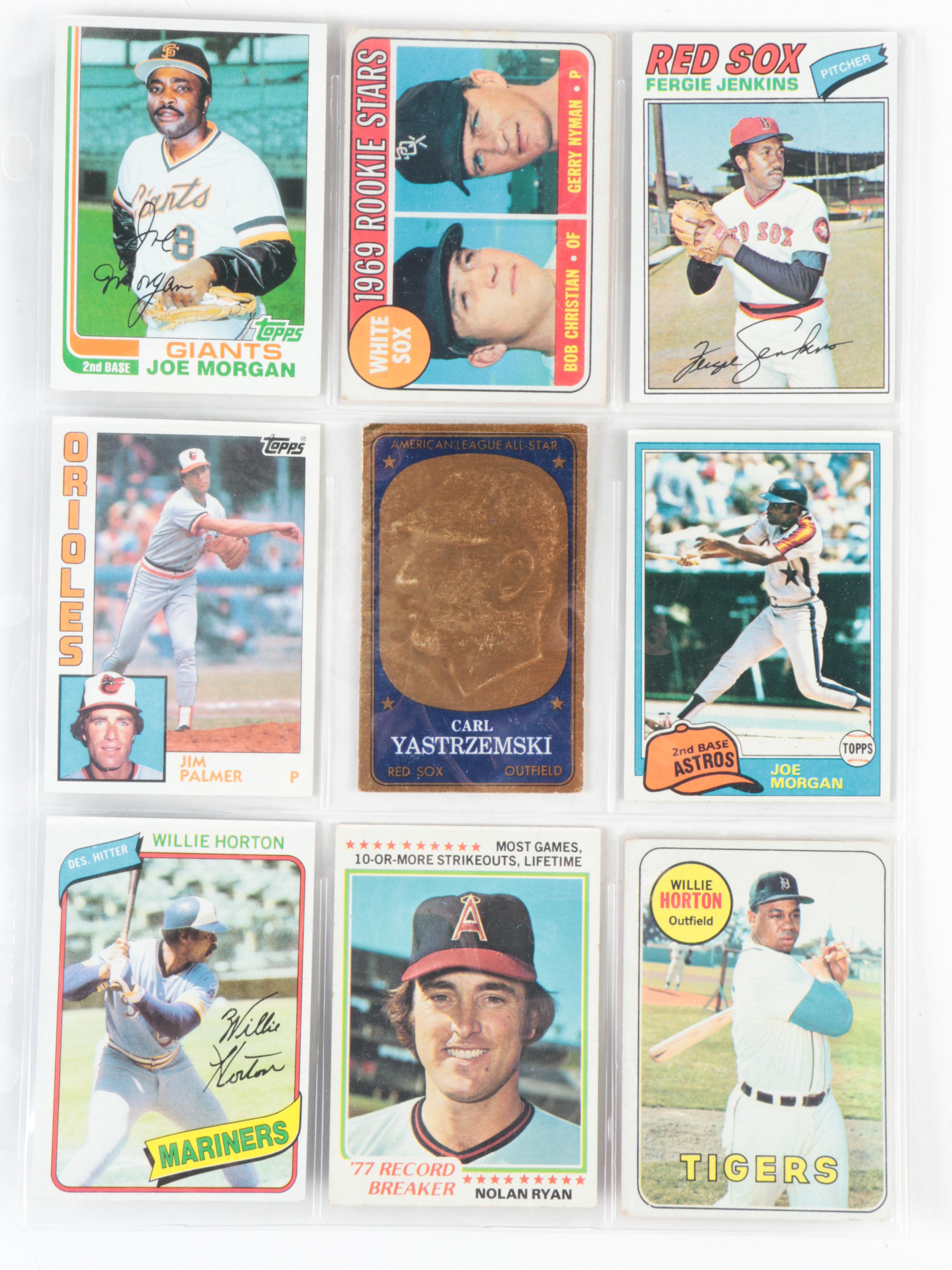 Topps, More Baseball Cards with Banks, Ryan, Yastrzemski and More, 1960s–1980s