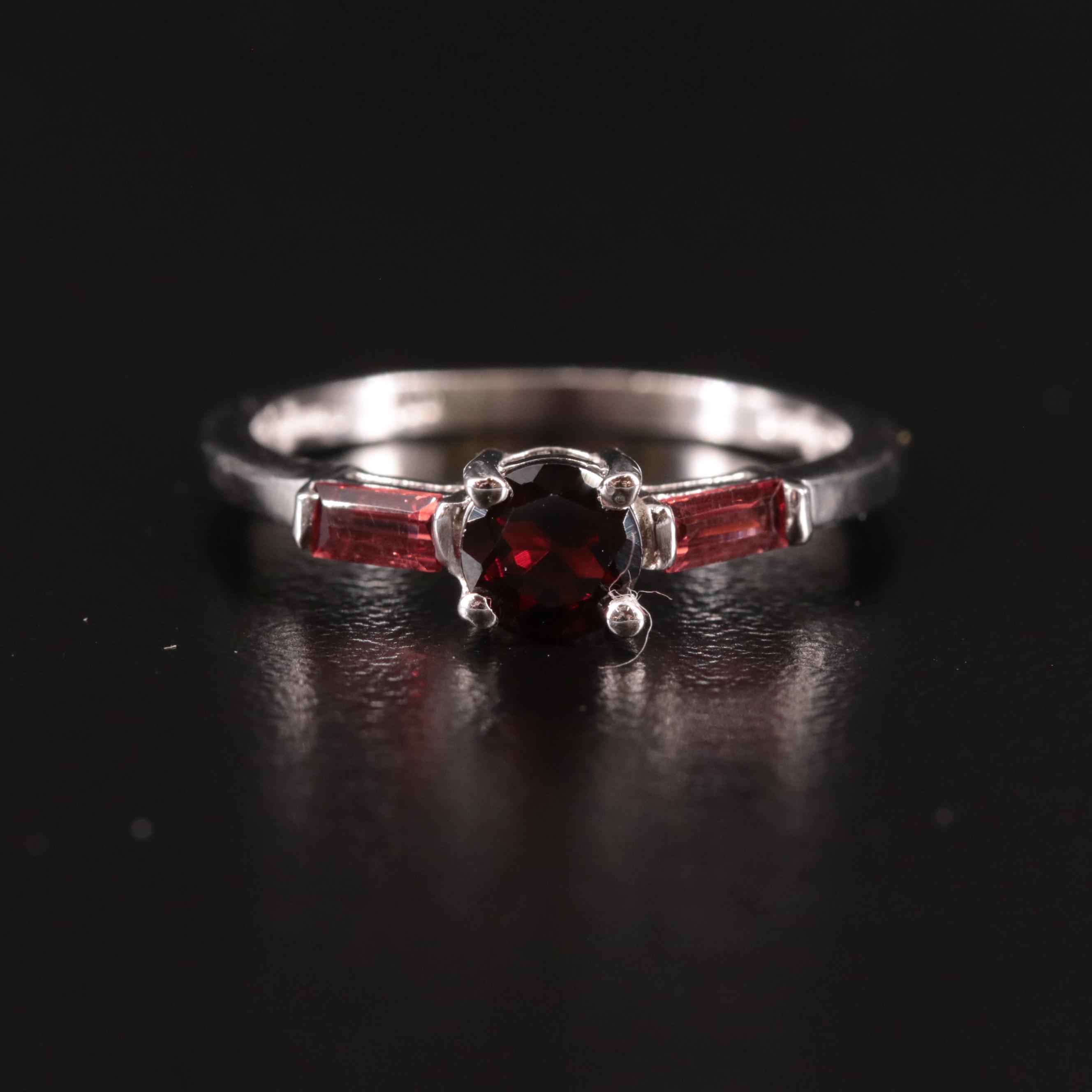 Sterling Garnet Ring