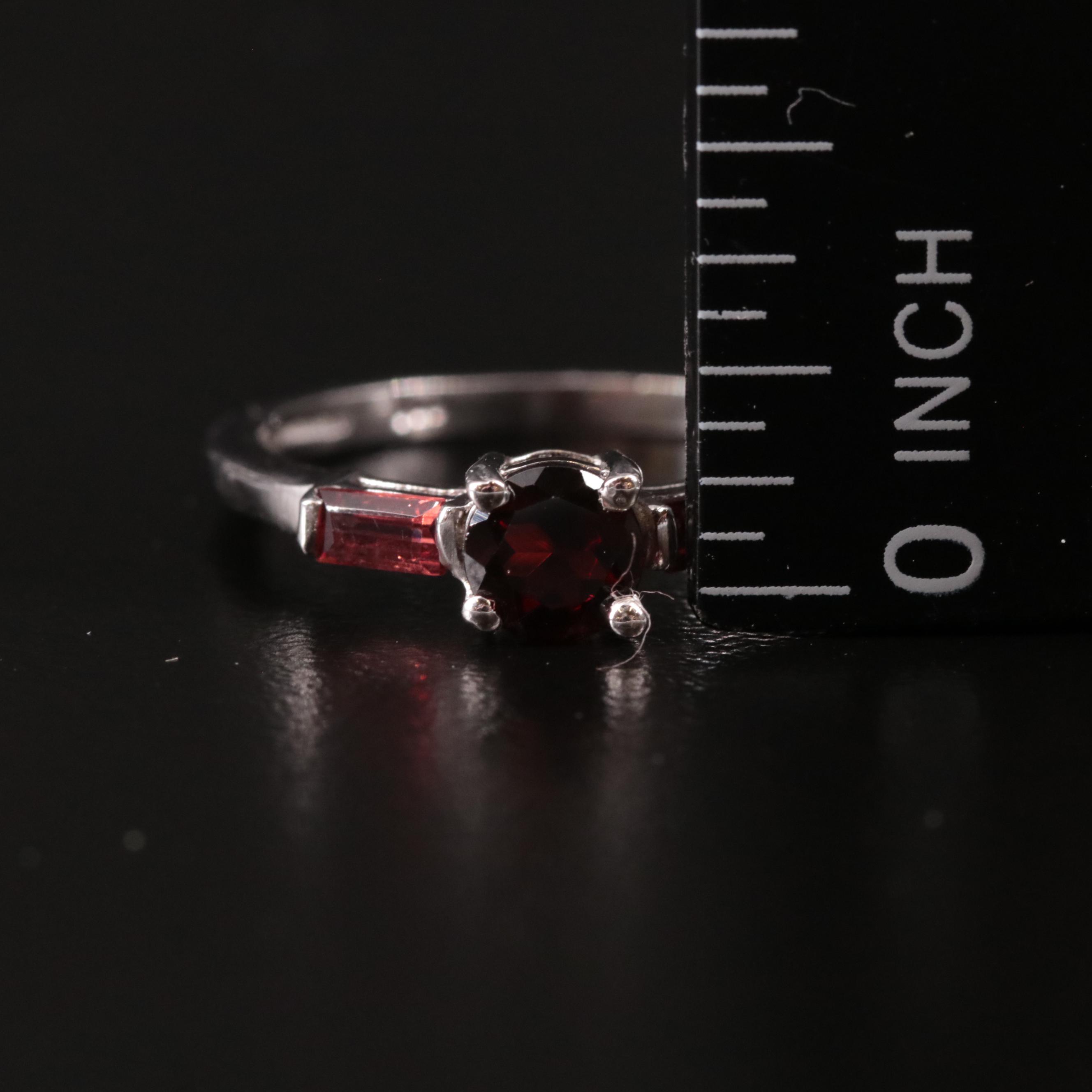 Sterling Garnet Ring