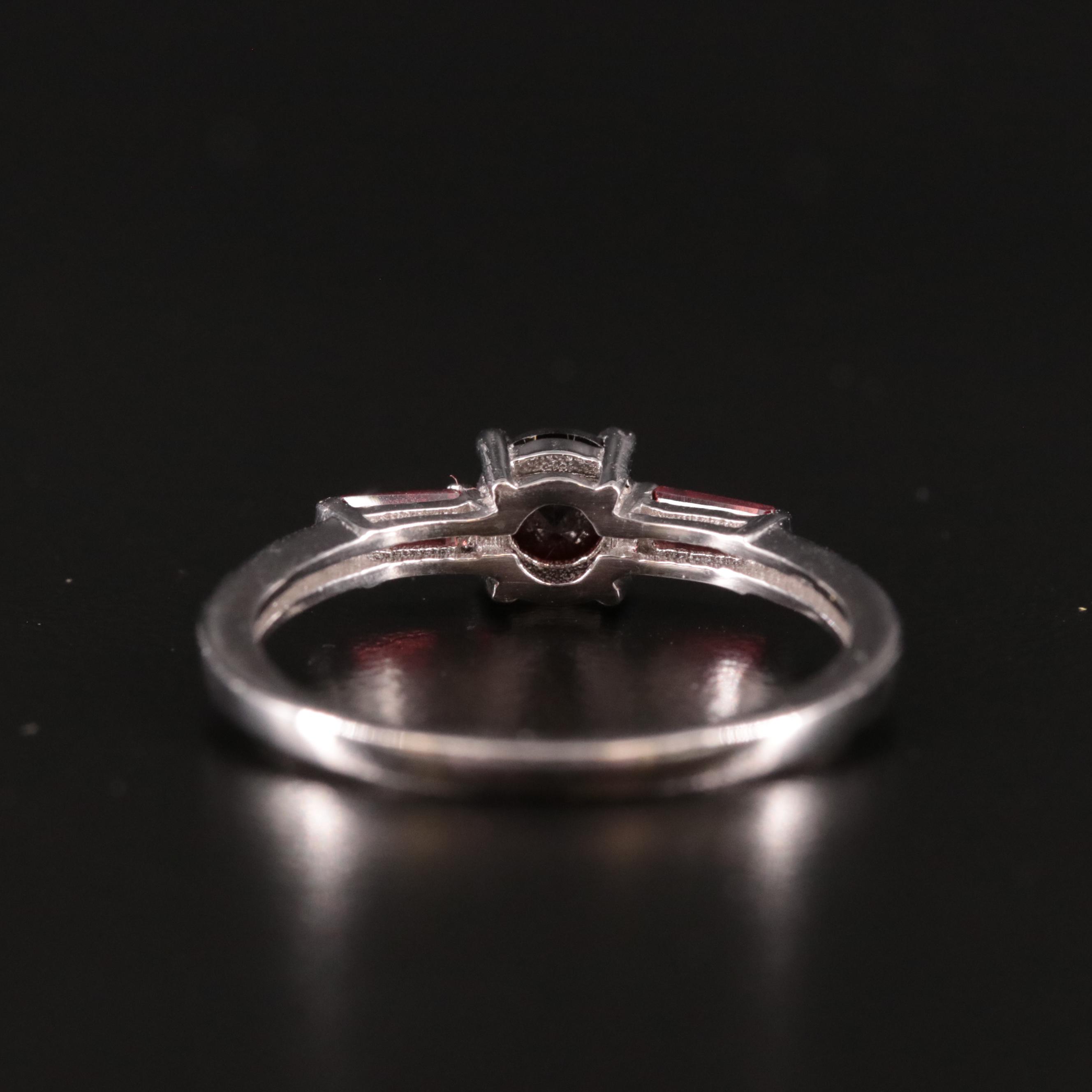 Sterling Garnet Ring