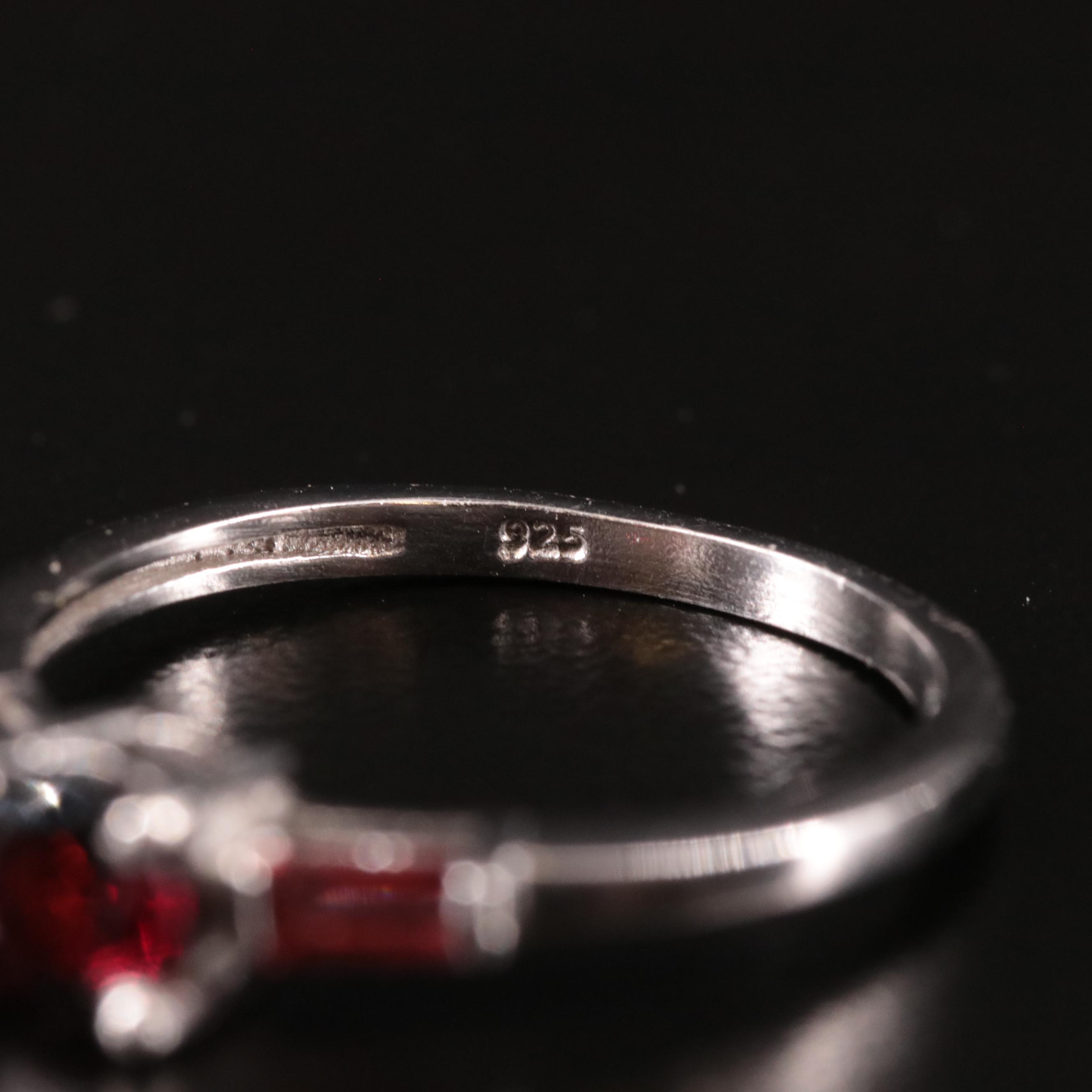 Sterling Garnet Ring