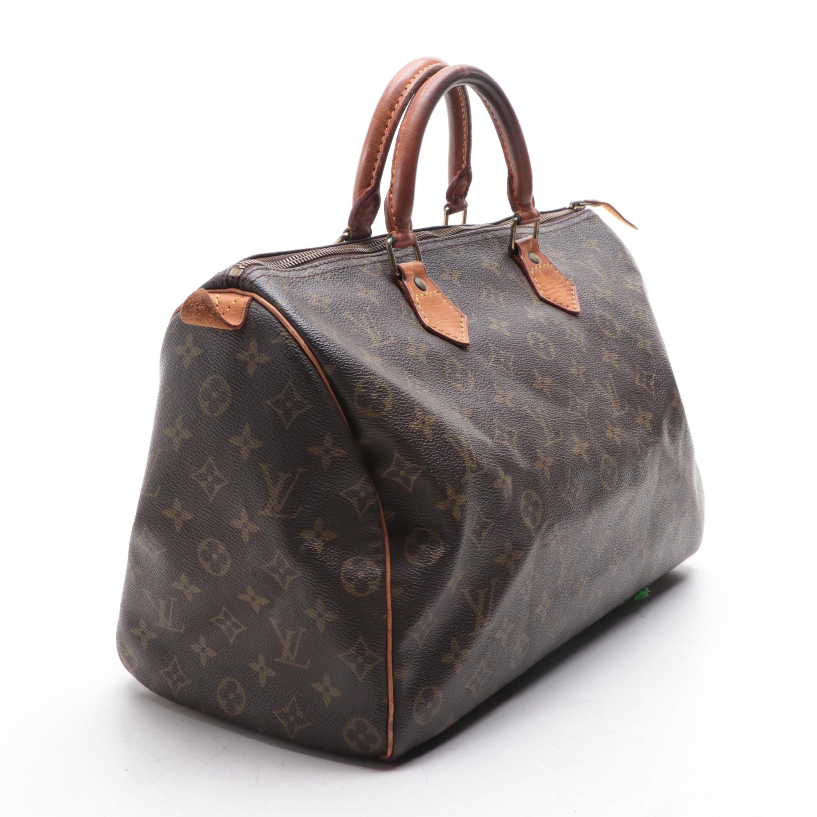Louis Vuitton Speedy 35 in Monogram Canvas and Vachetta Leather