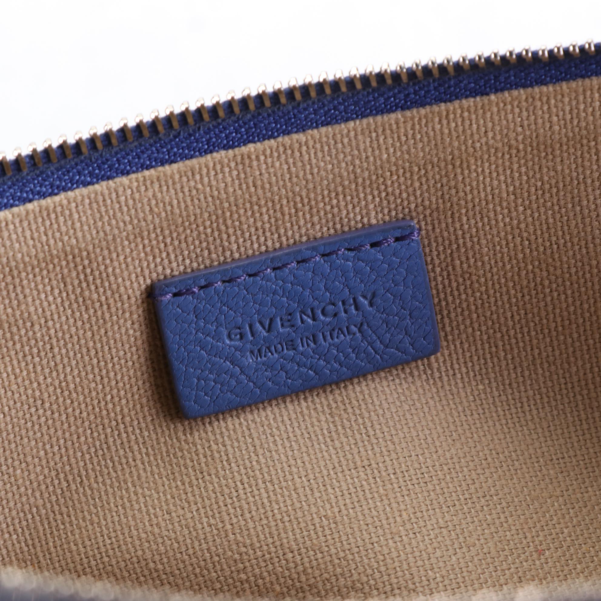 Givenchy Antigona Zip Clutch in Goatskin Leather