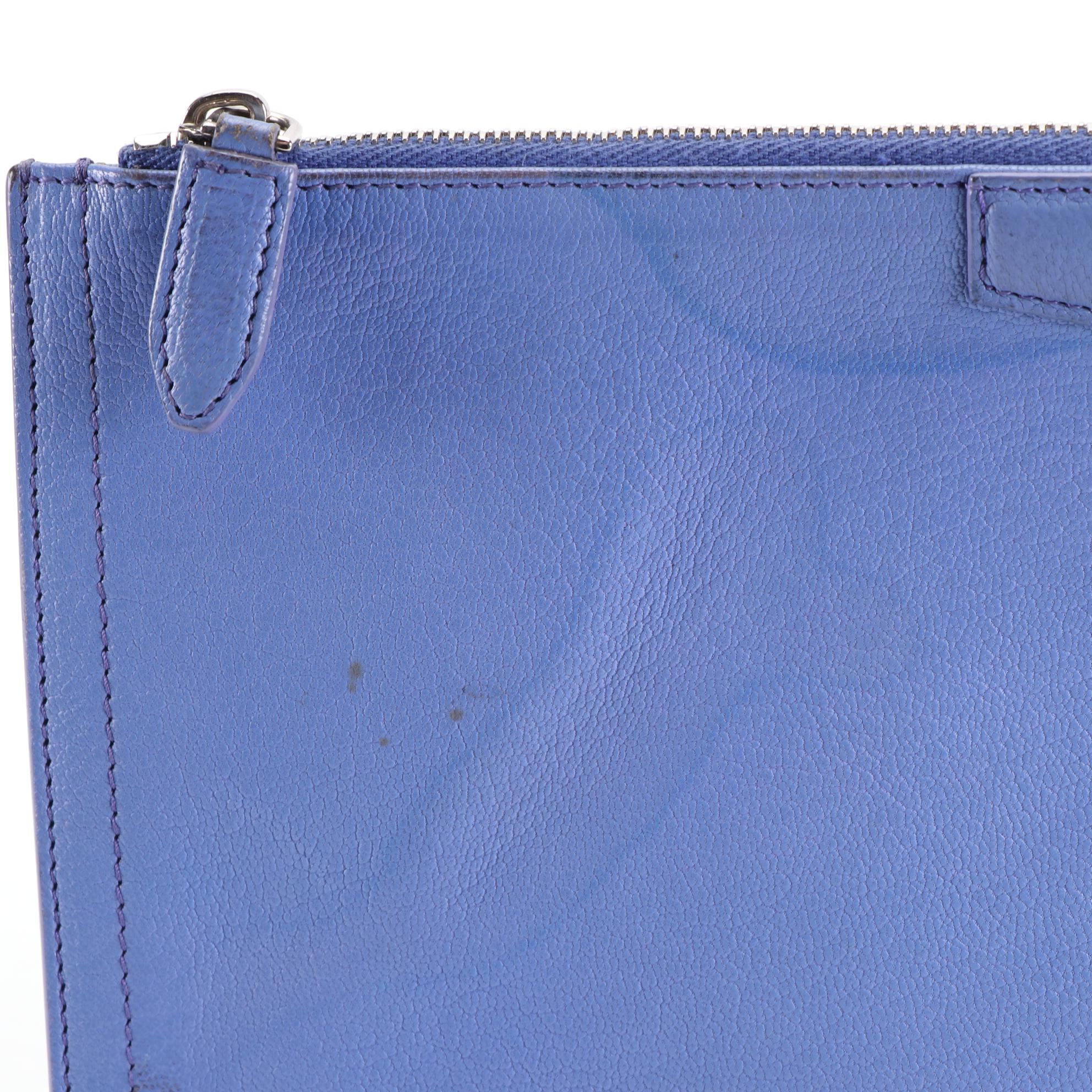 Givenchy Antigona Zip Clutch in Goatskin Leather