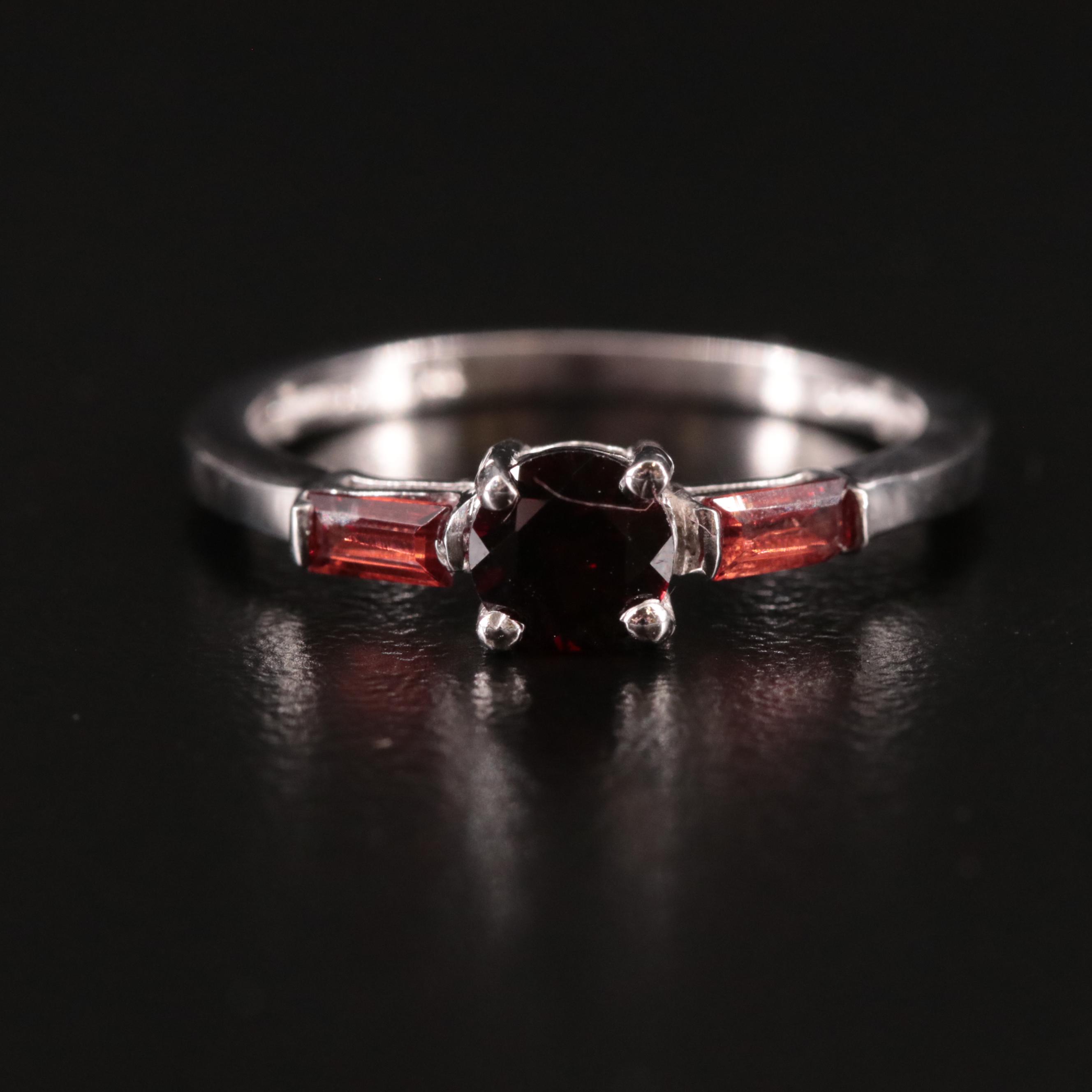 Sterling Garnet Ring