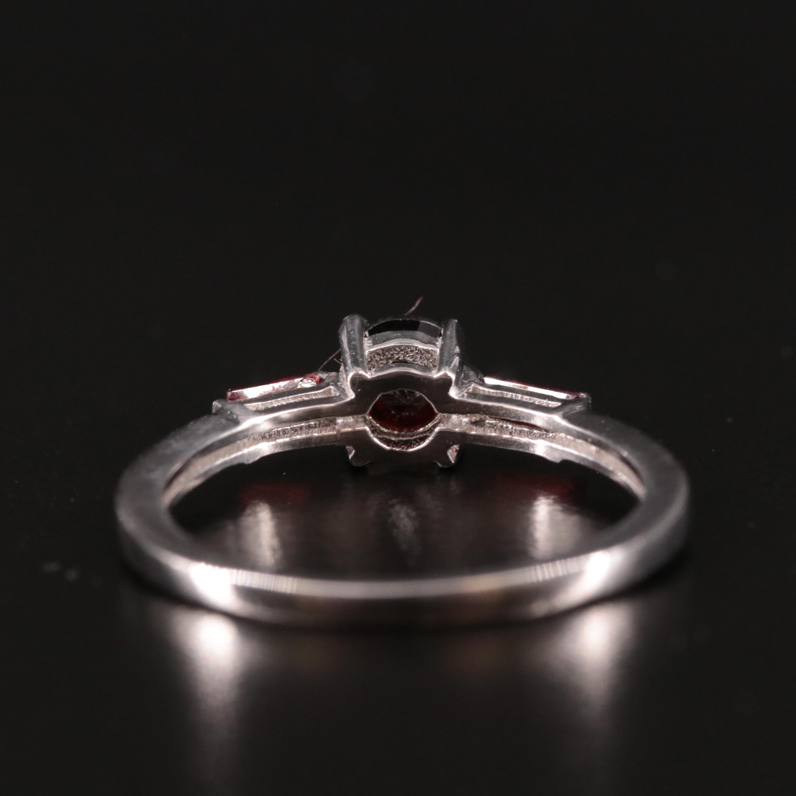 Sterling Garnet Ring