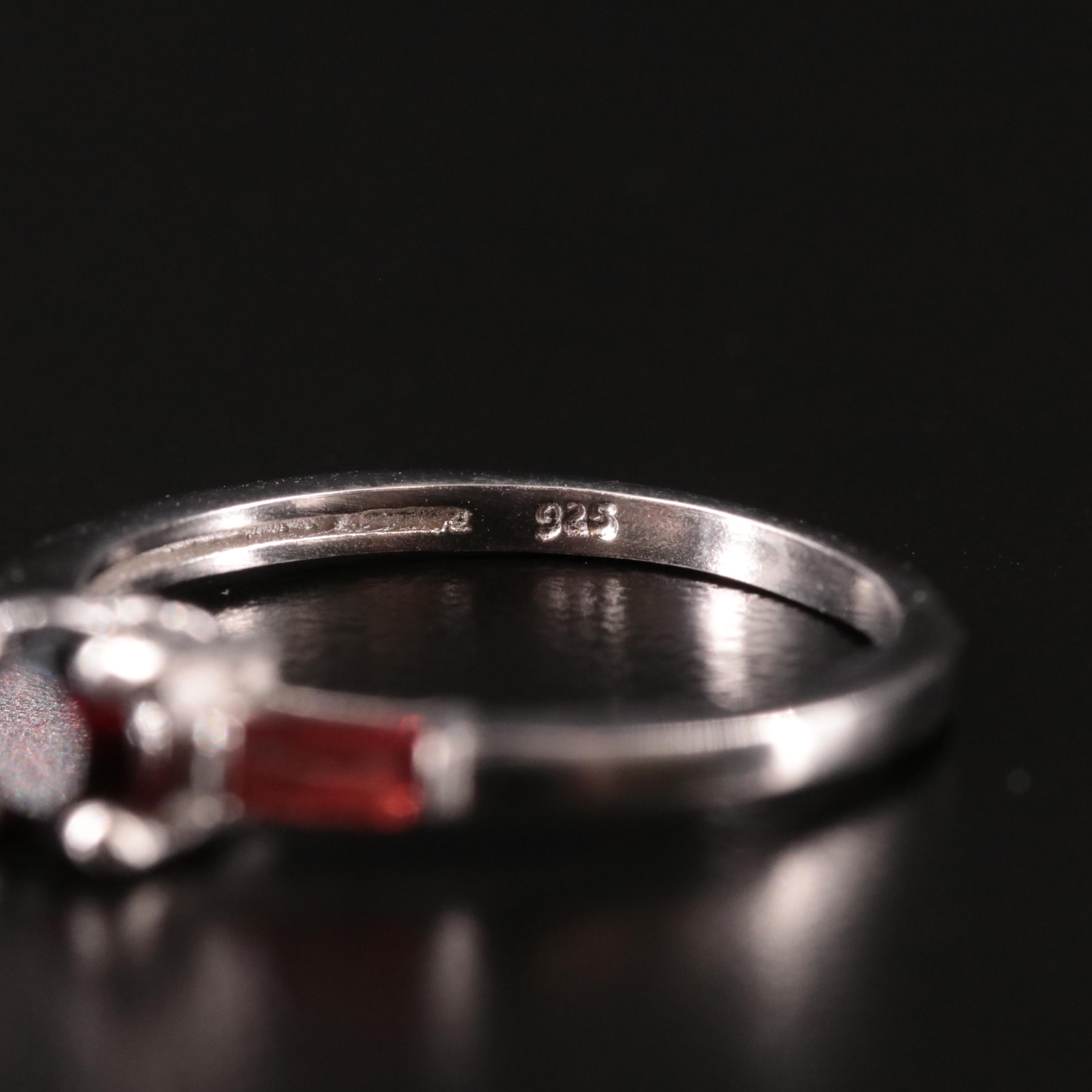 Sterling Garnet Ring