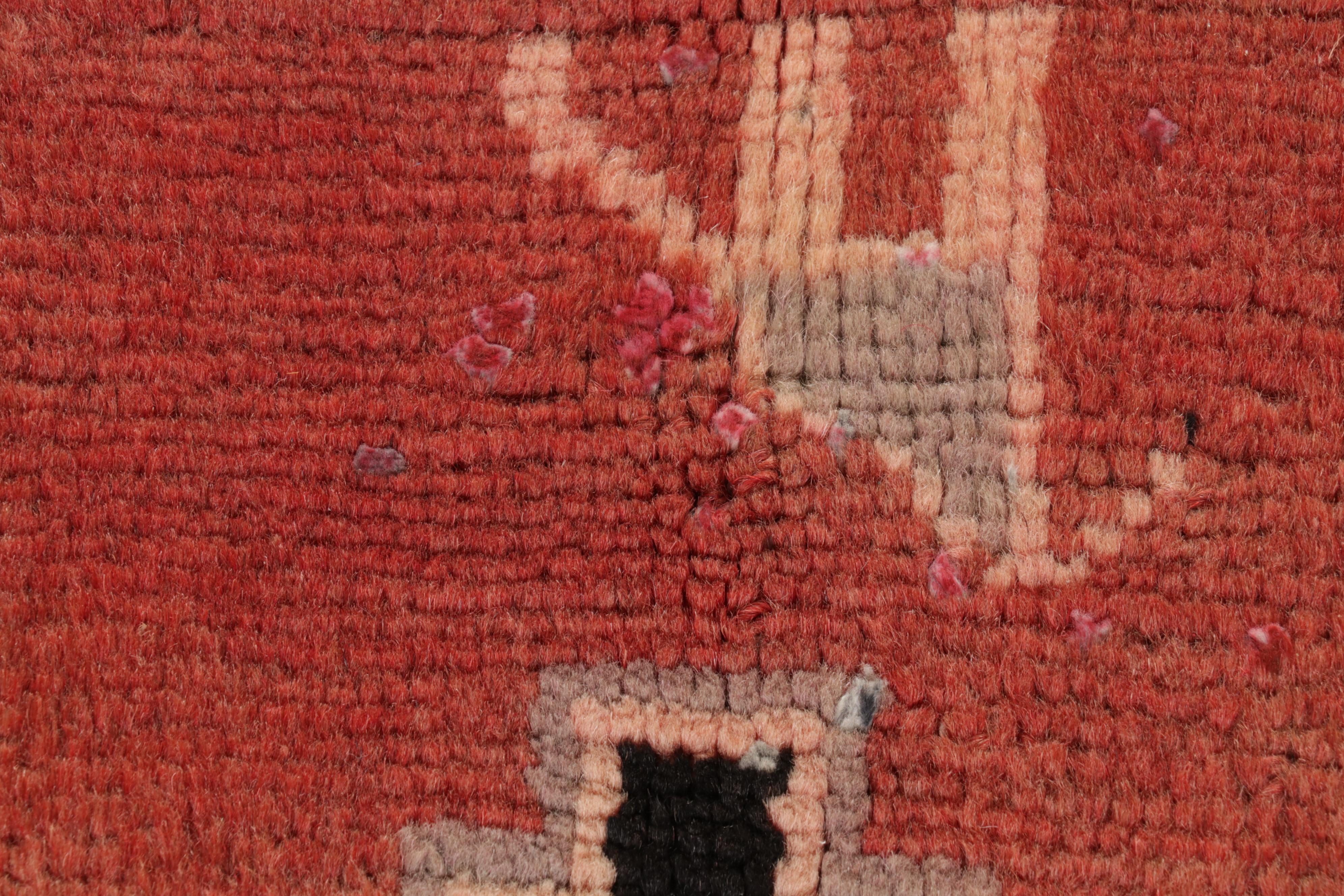 4'11 x 8'8 Hand-Knotted Persian Northwest Pictorial Area Rug, 1960s