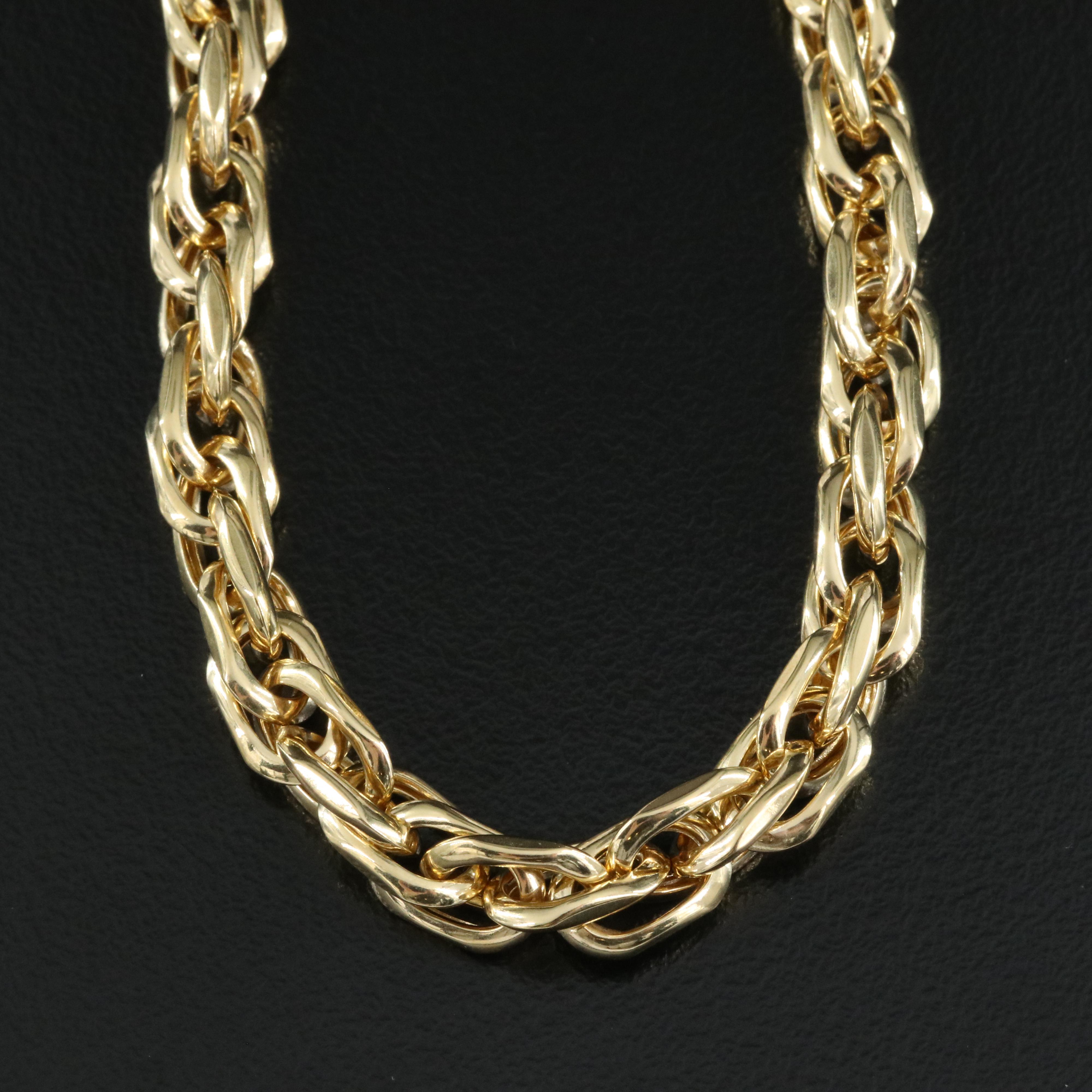 Italian 10K Fancy Link Chain