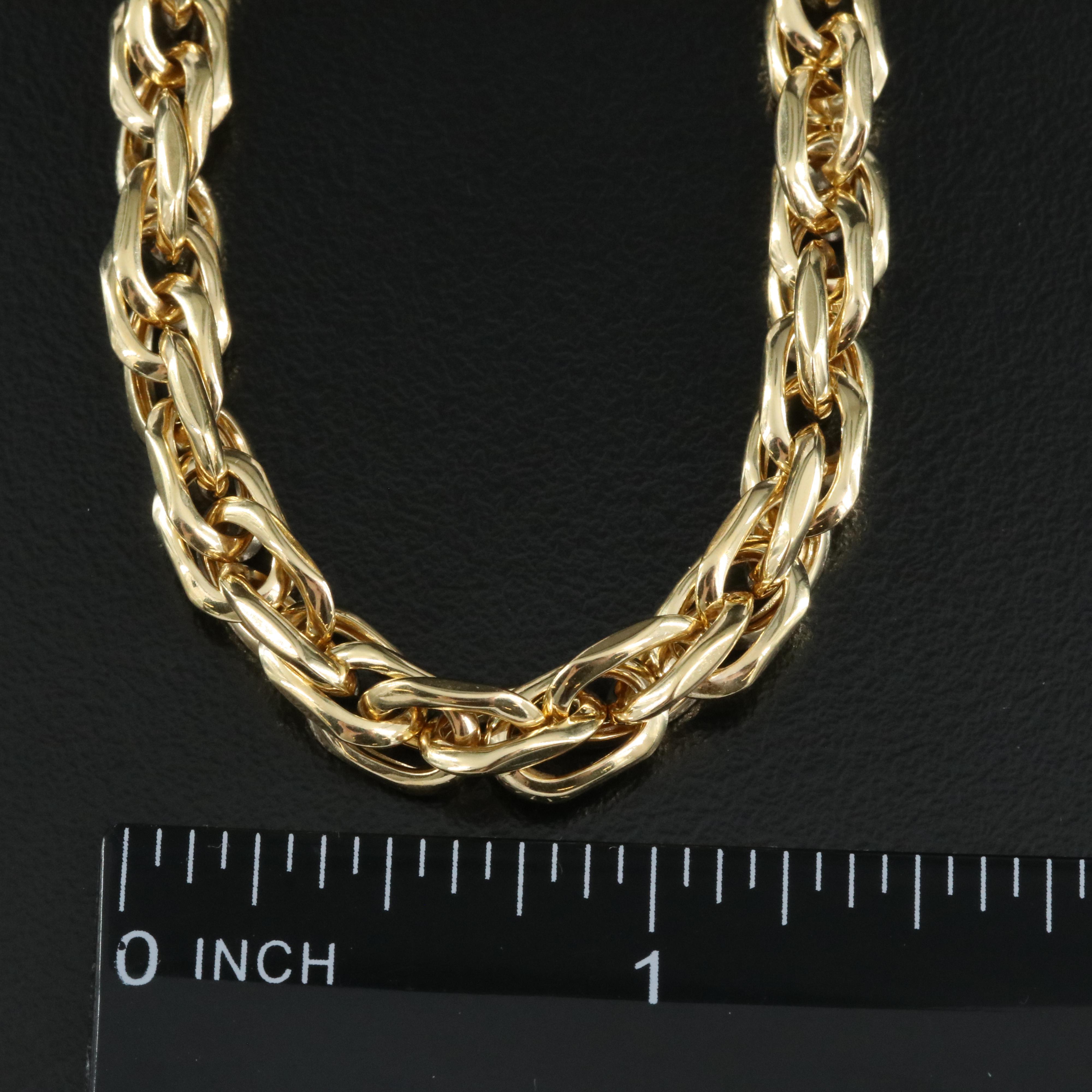 Italian 10K Fancy Link Chain