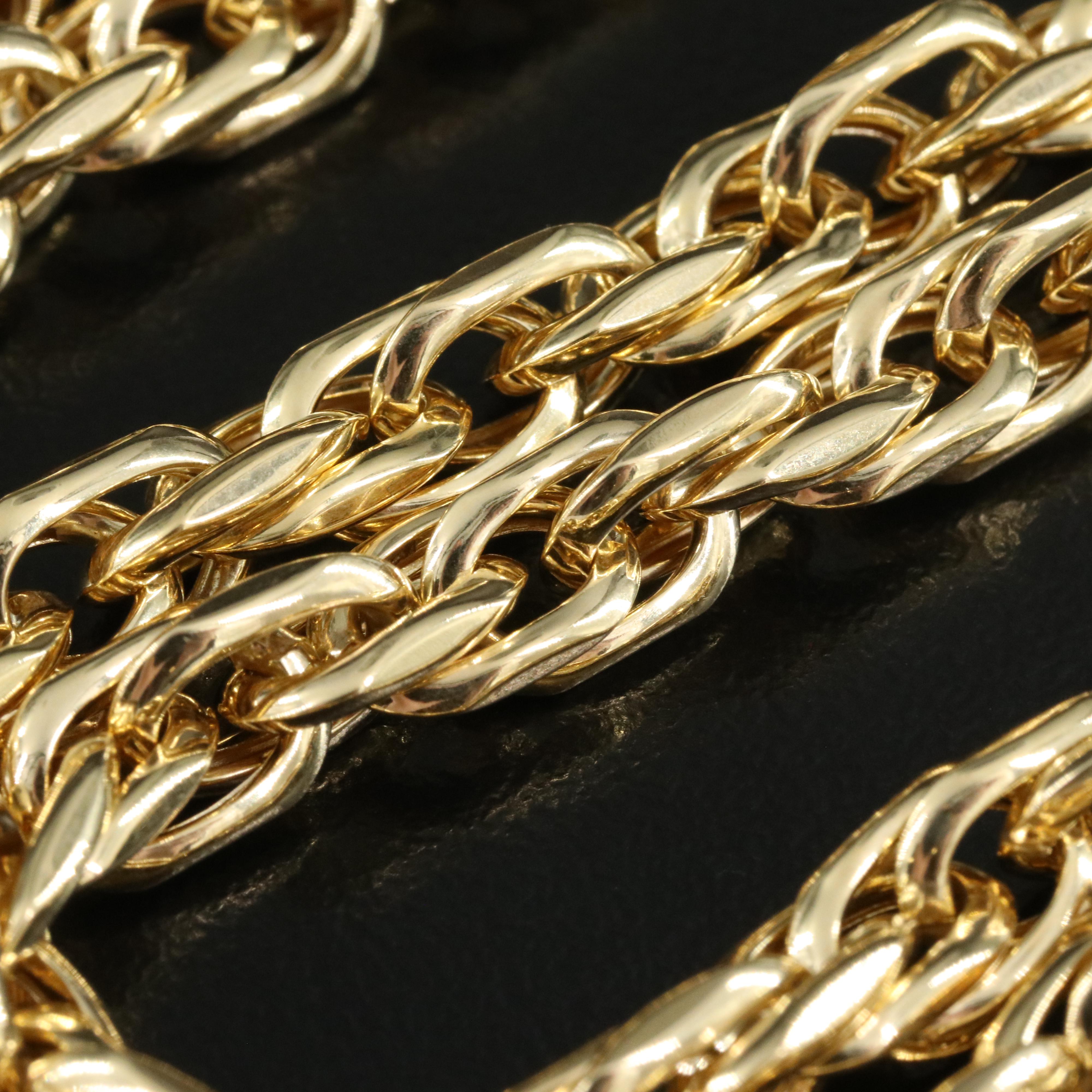 Italian 10K Fancy Link Chain