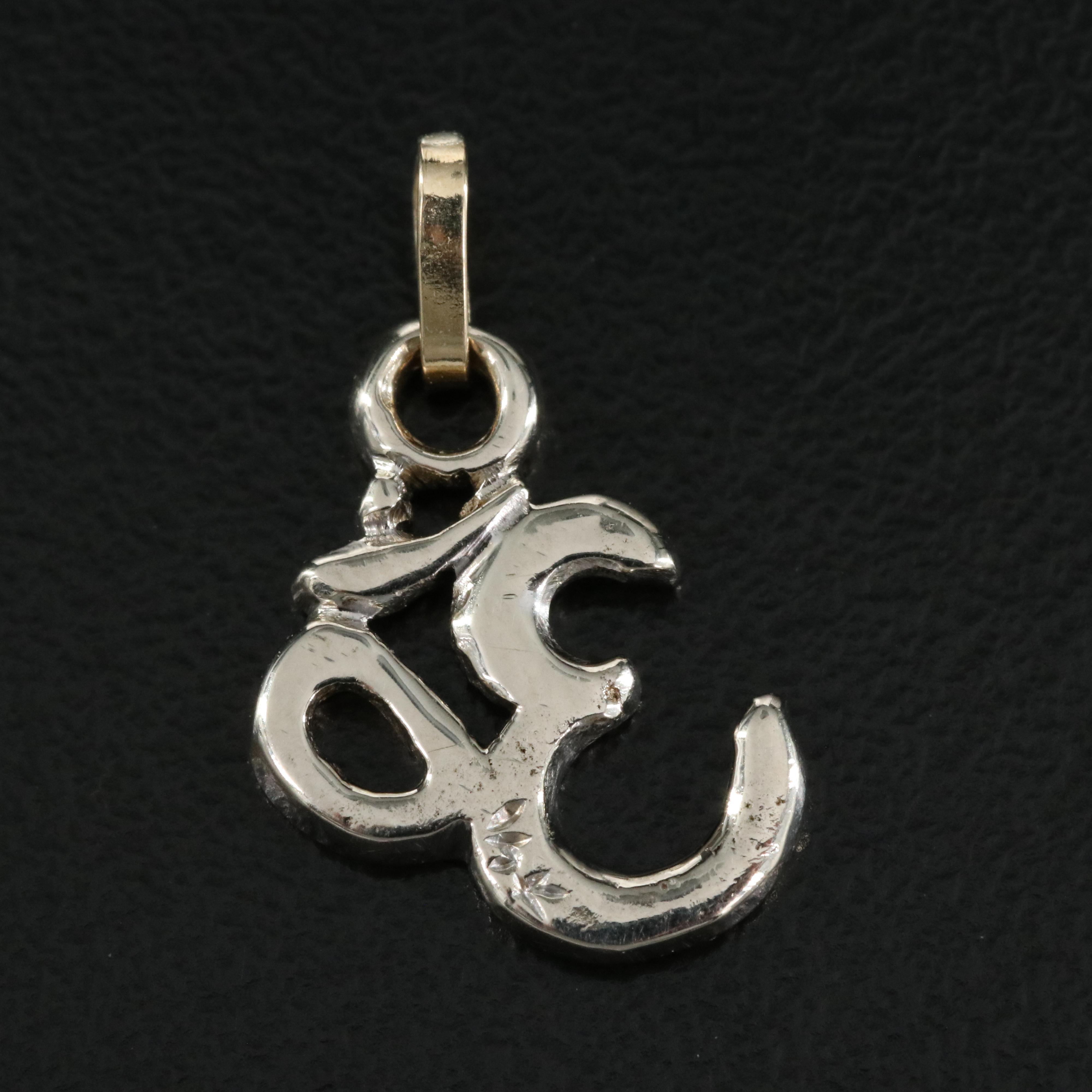 Hindu 14K Ohm Pendant