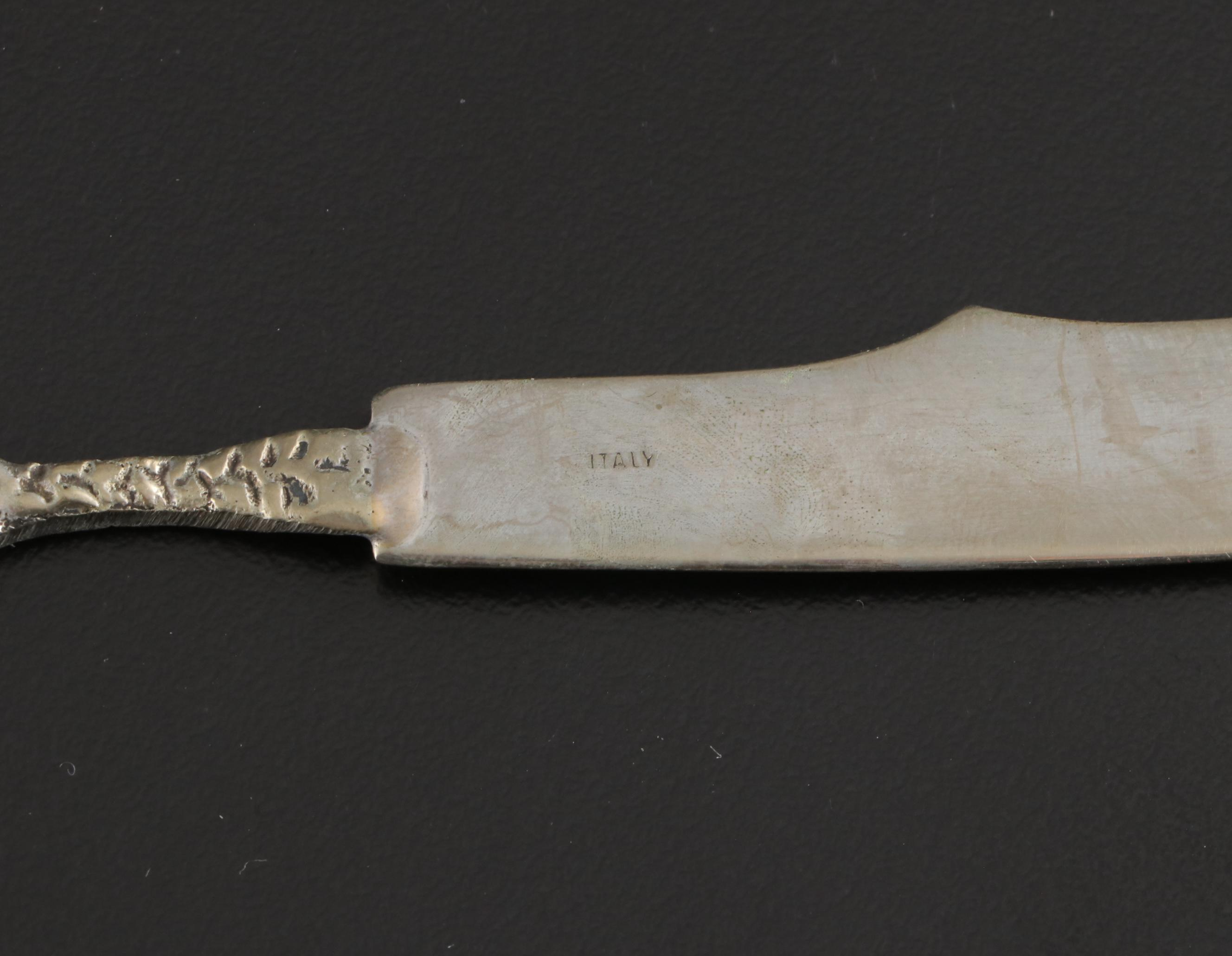 Silver Plate and Mother-of-Pearl Handled Fruit Knives with Other Spreaders