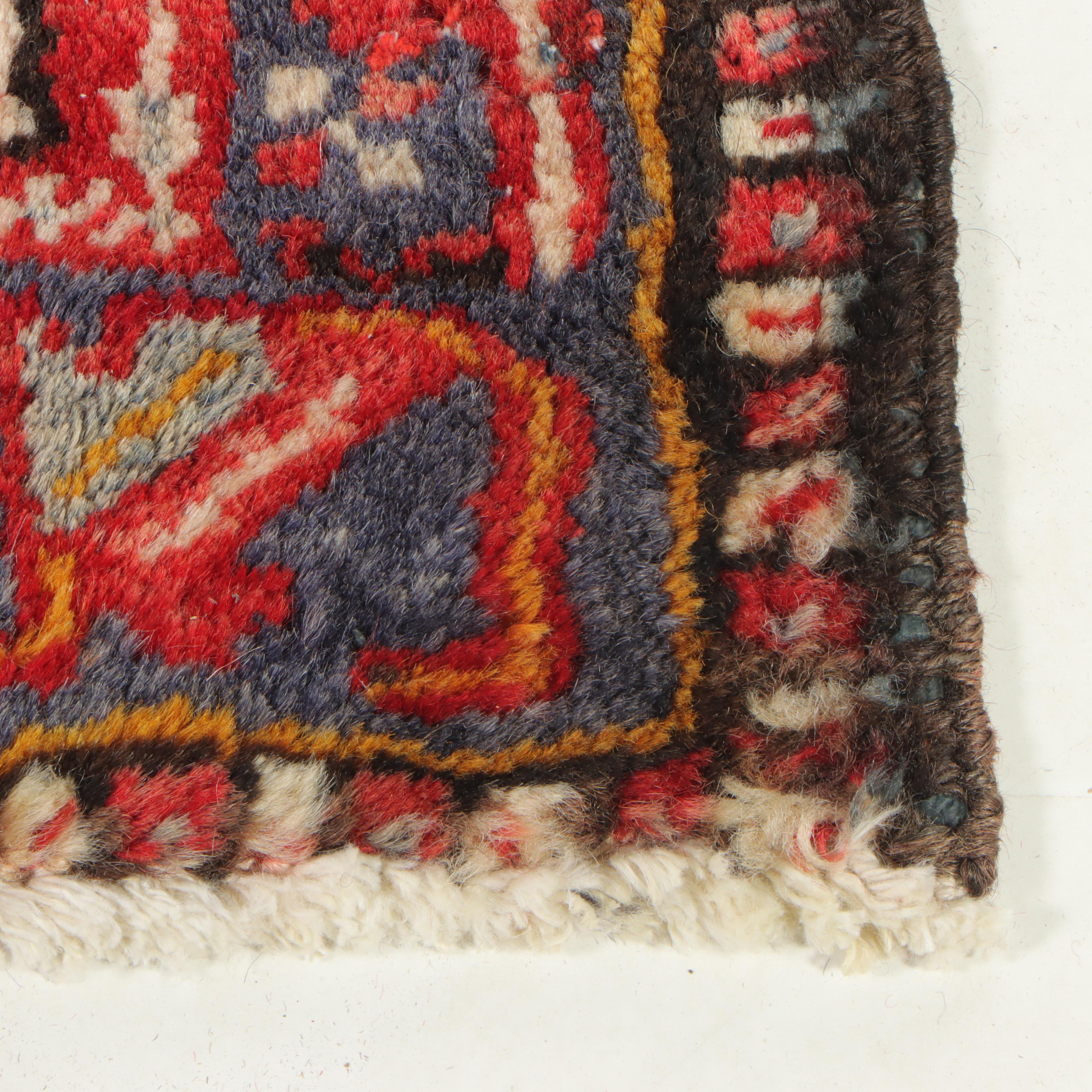 2'9 x 9'5 Hand-Knotted Persian Karaja Carpet Runner