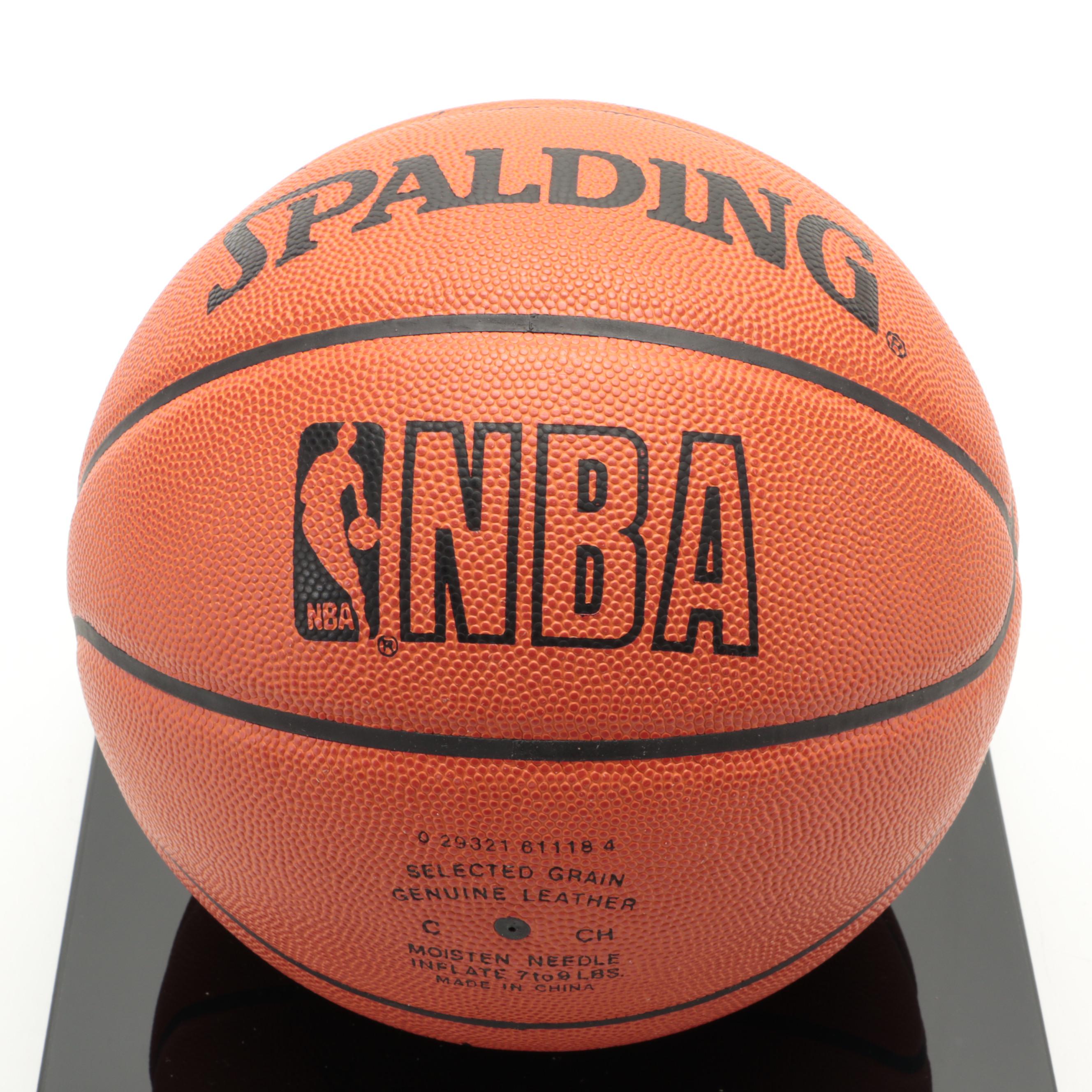 Michael Jordan, Scottie Pippen and Ron Harper Signed Bulls Game Basketball
