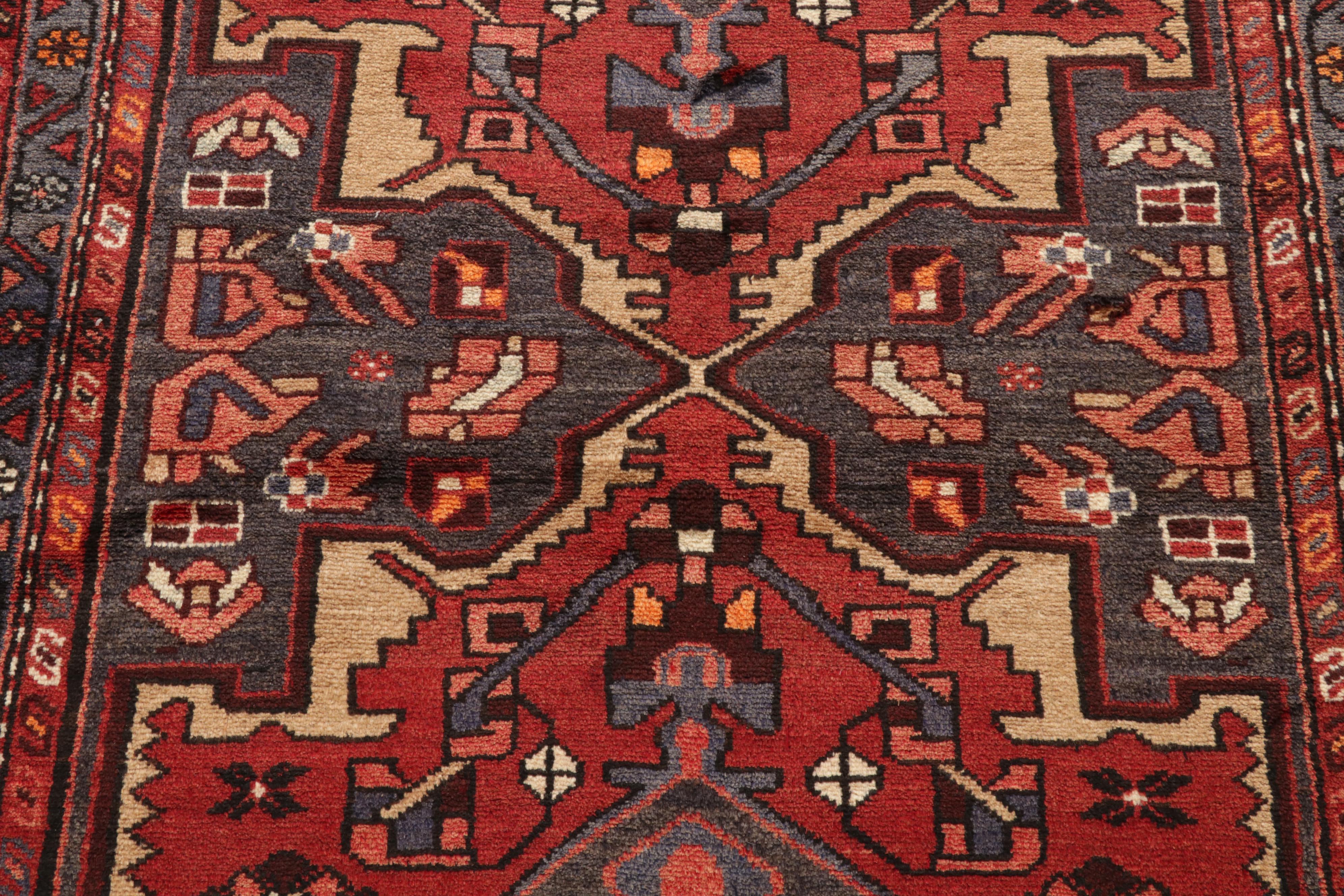 3'6 x 10' Hand-Knotted Persian Nahavand Long Rug, 1970s