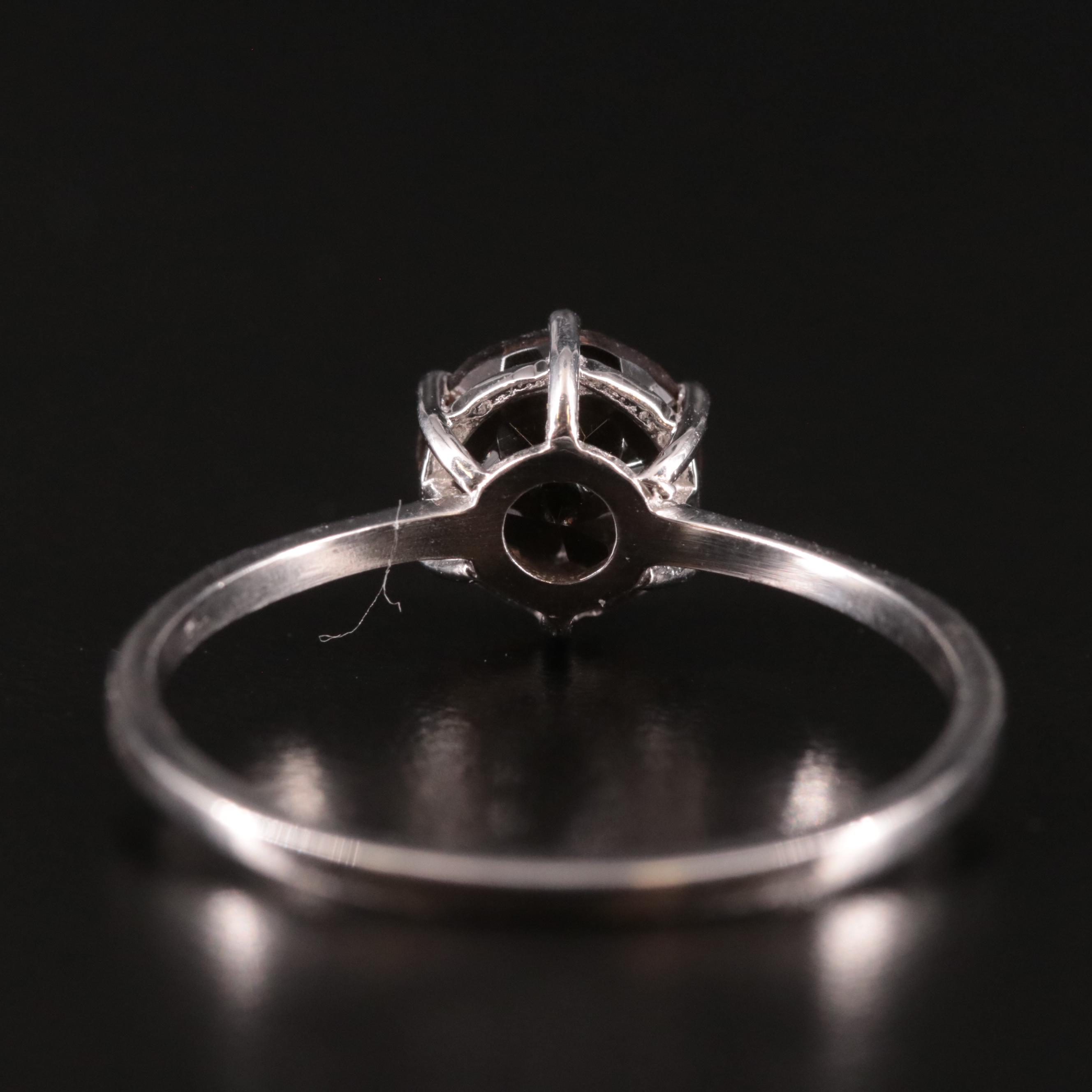Sterling Smoky Quartz Ring