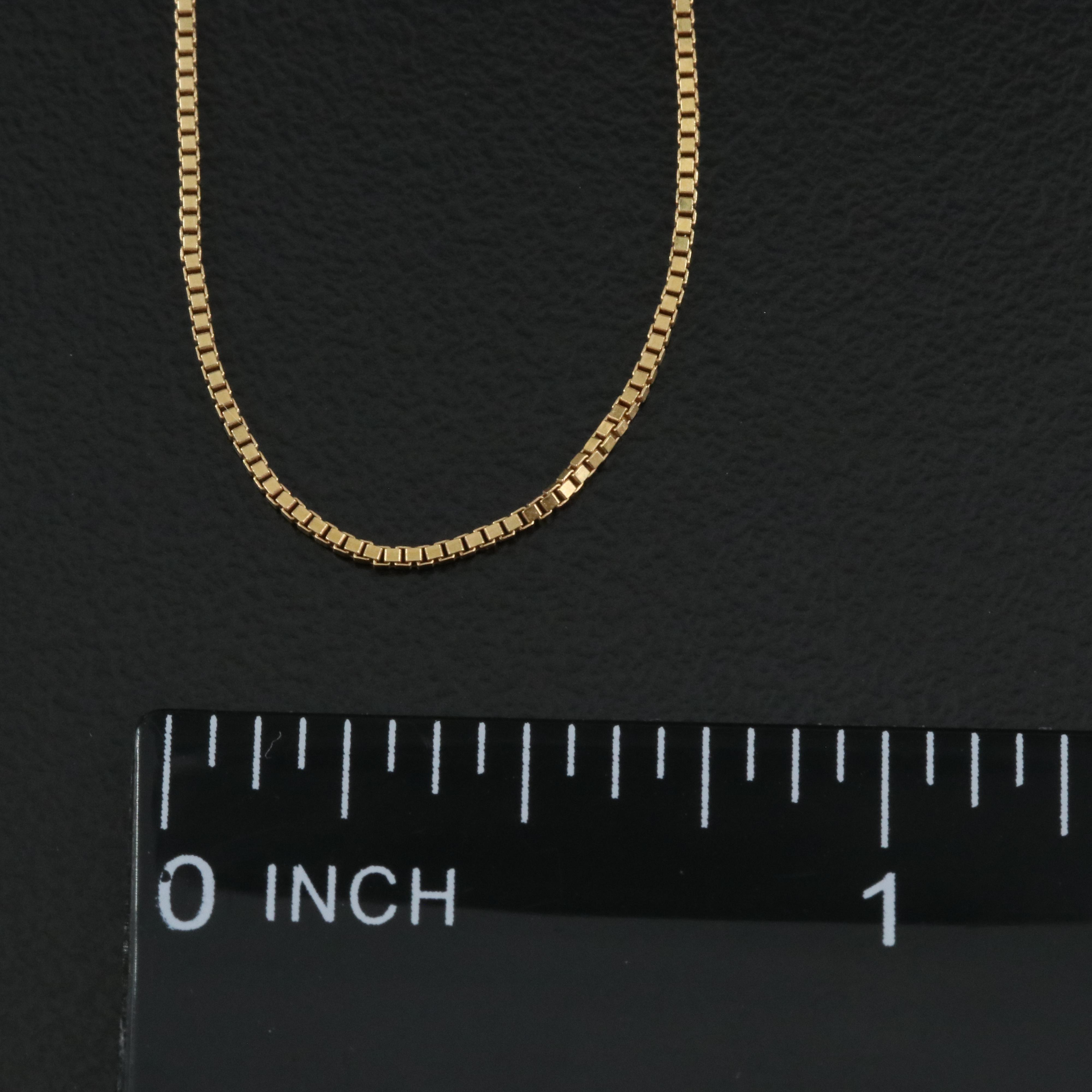Italian Milros 18K Box Chain with Italian 14K Cobra Chain