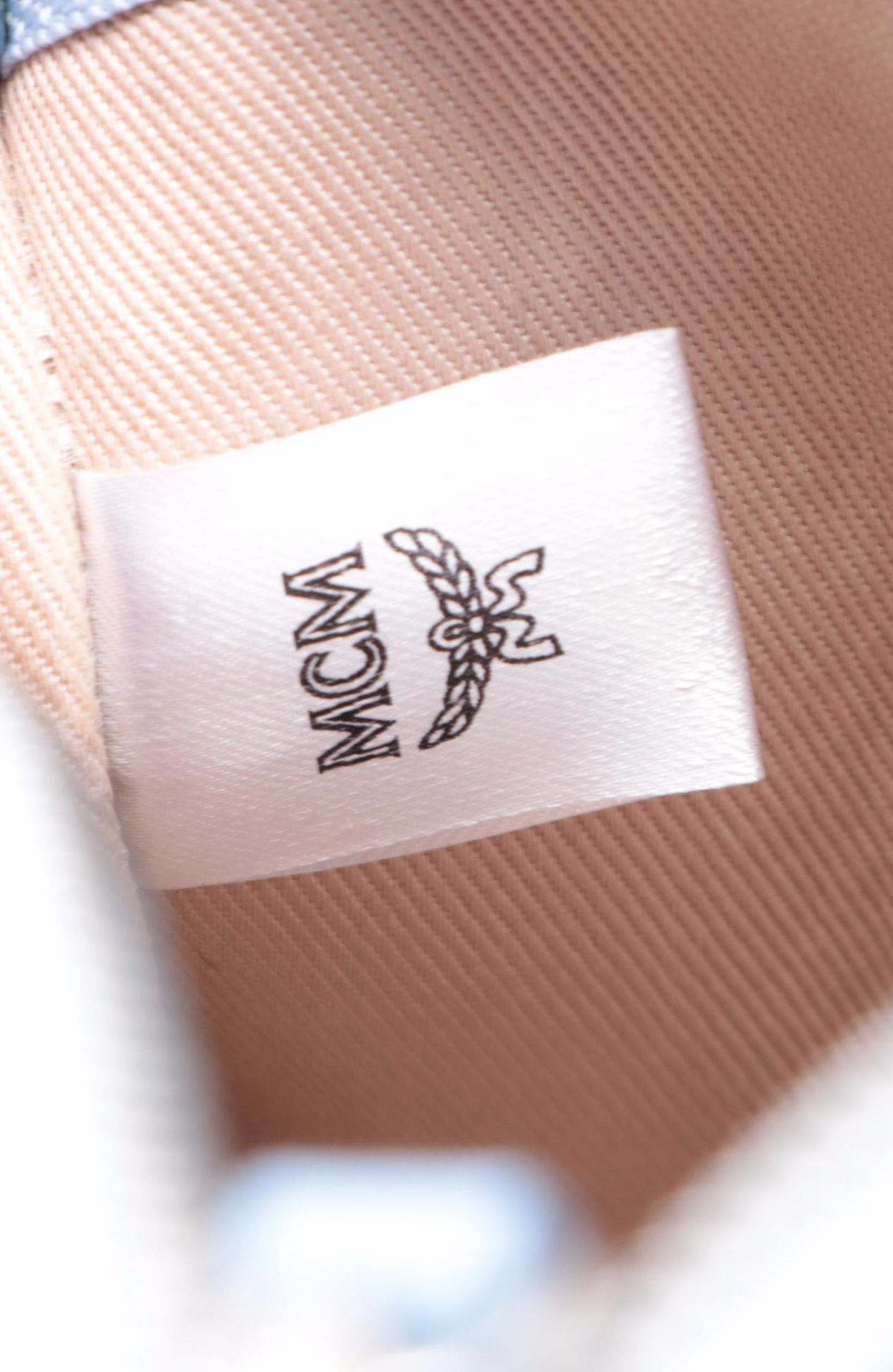 MCM Yris Medium Shopper Tote in Bicolor Leather with Pouch