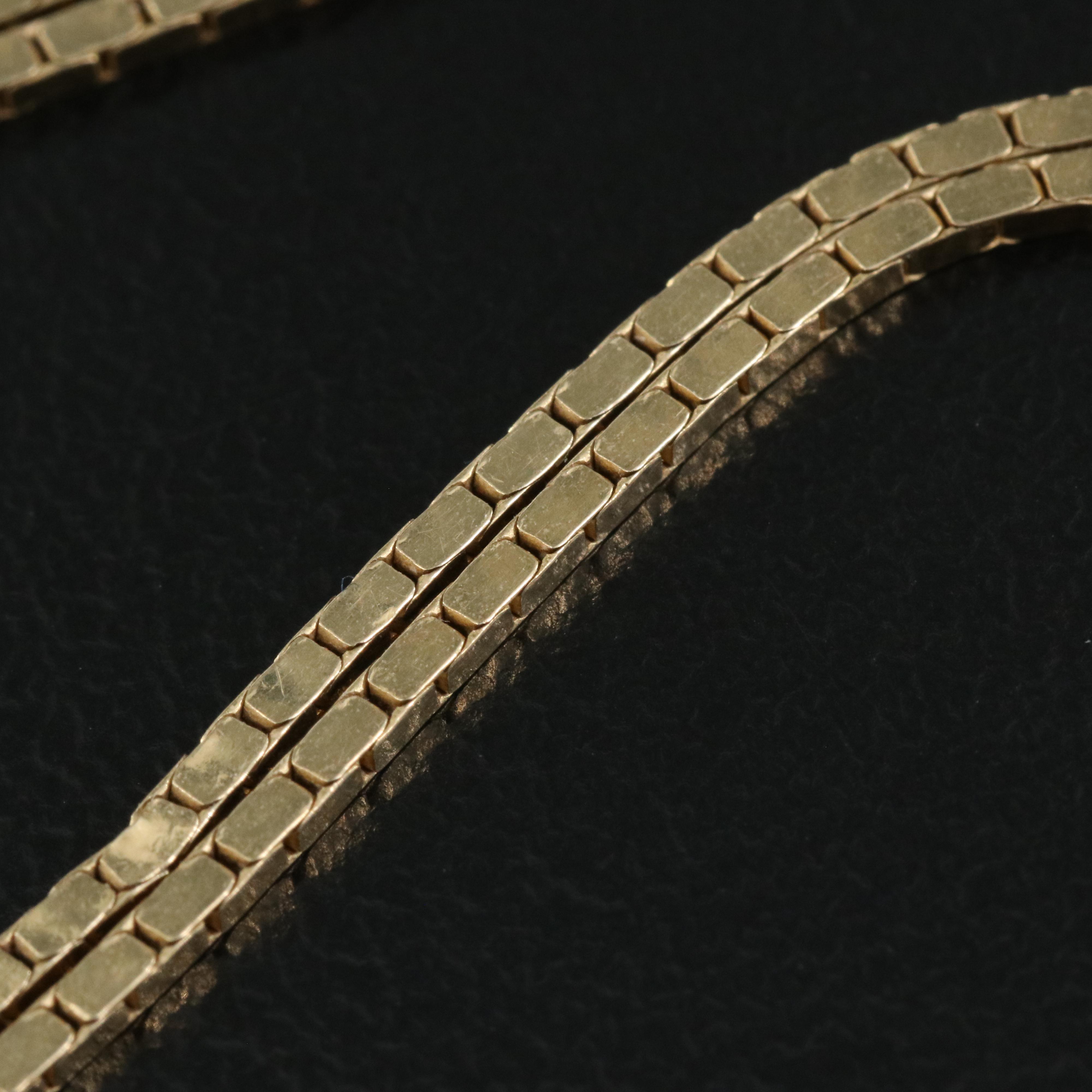 14K Box Chain Necklace