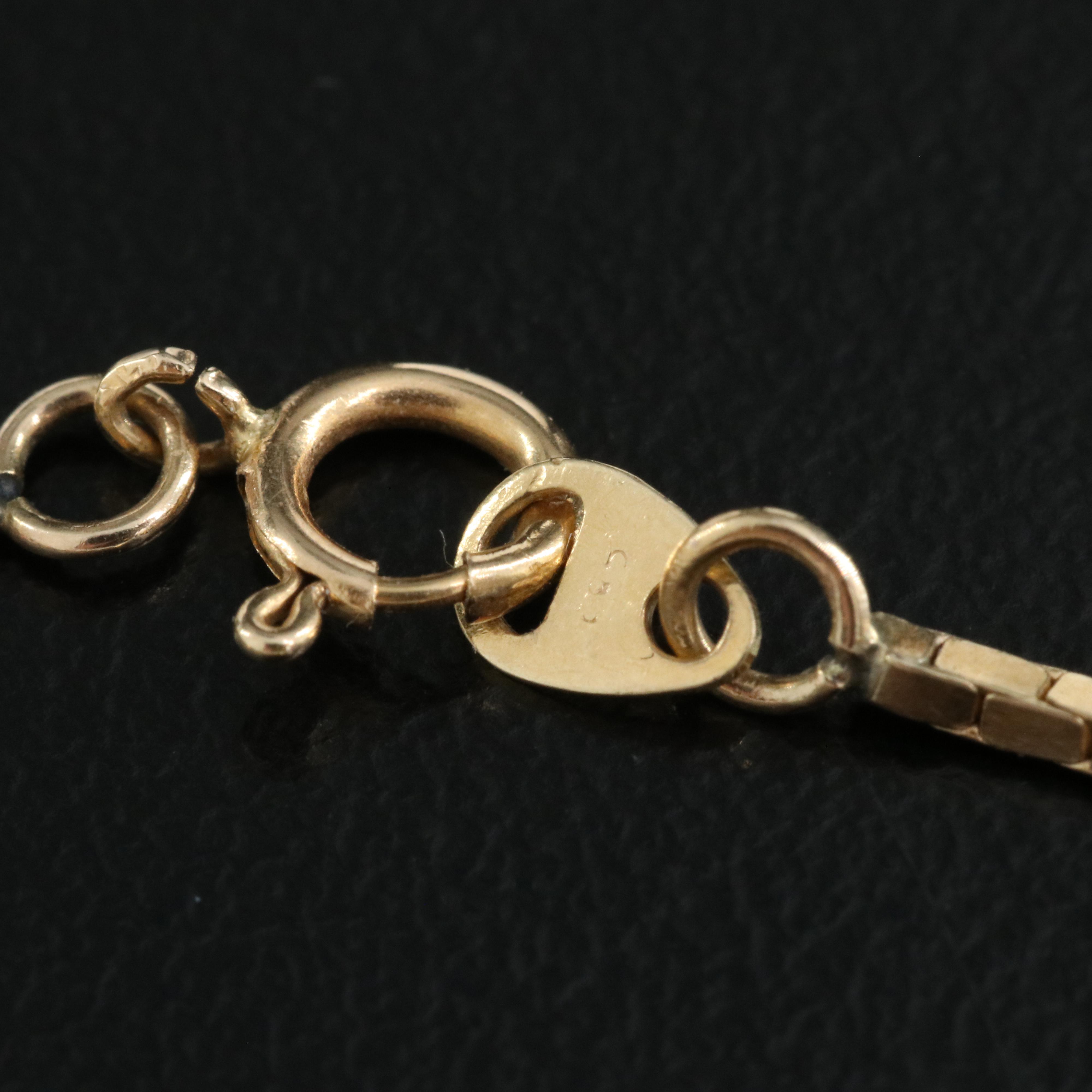 14K Box Chain Necklace