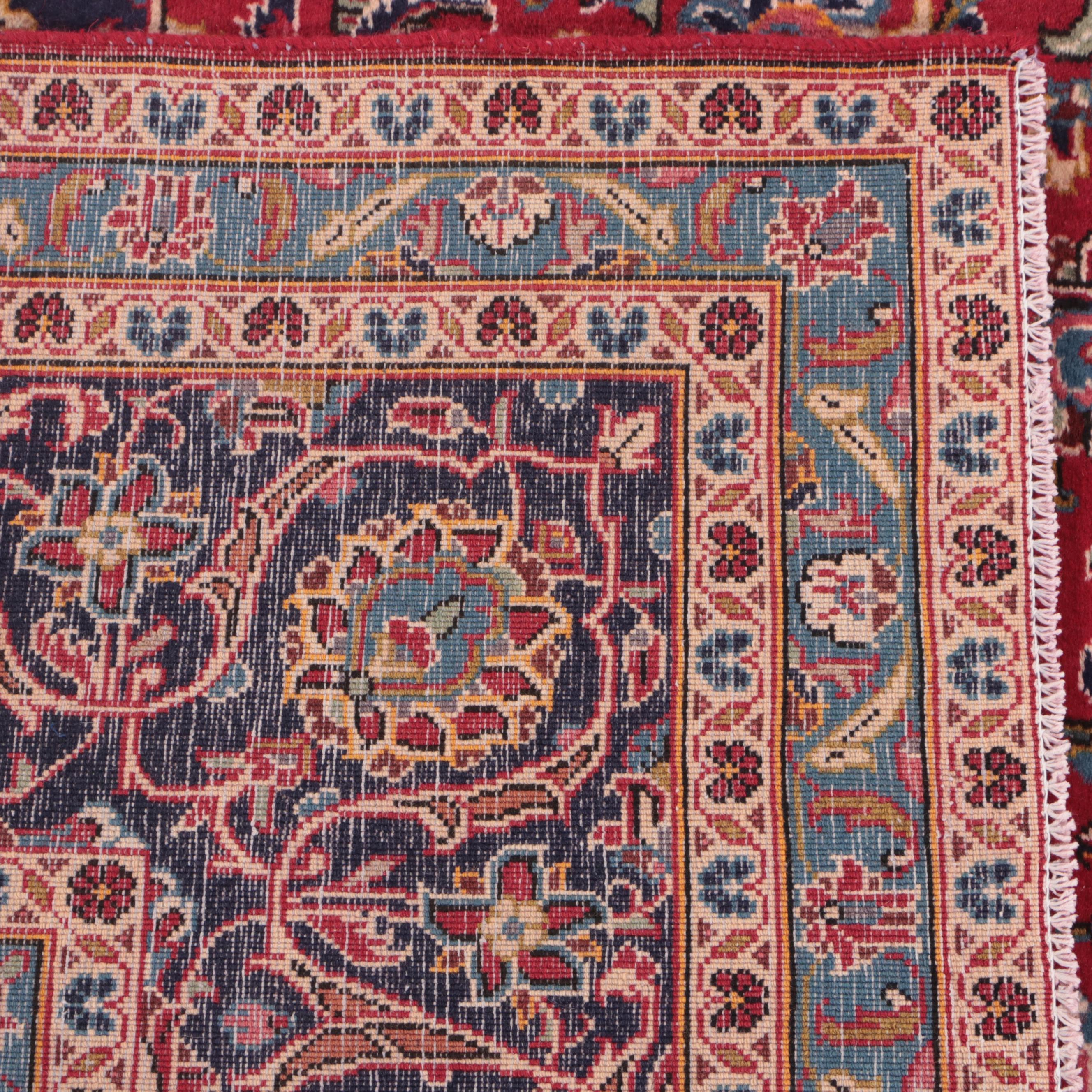 8'1 x 12'7 Hand-Knotted Persian Mashad Area Rug