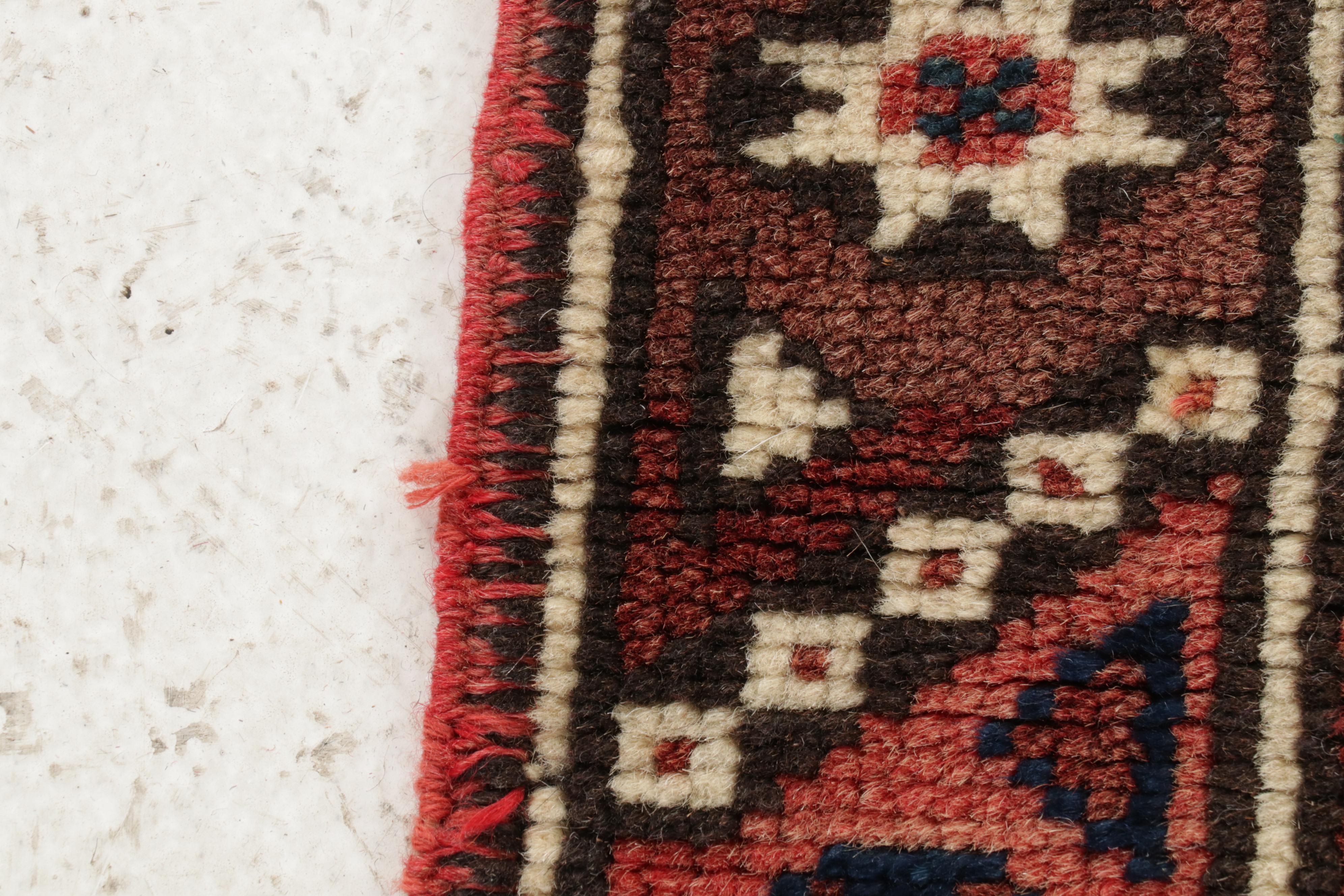 2'9 x 4'3 Hand-Knotted Turkish Kurdish Village Accent Rug, 1990s