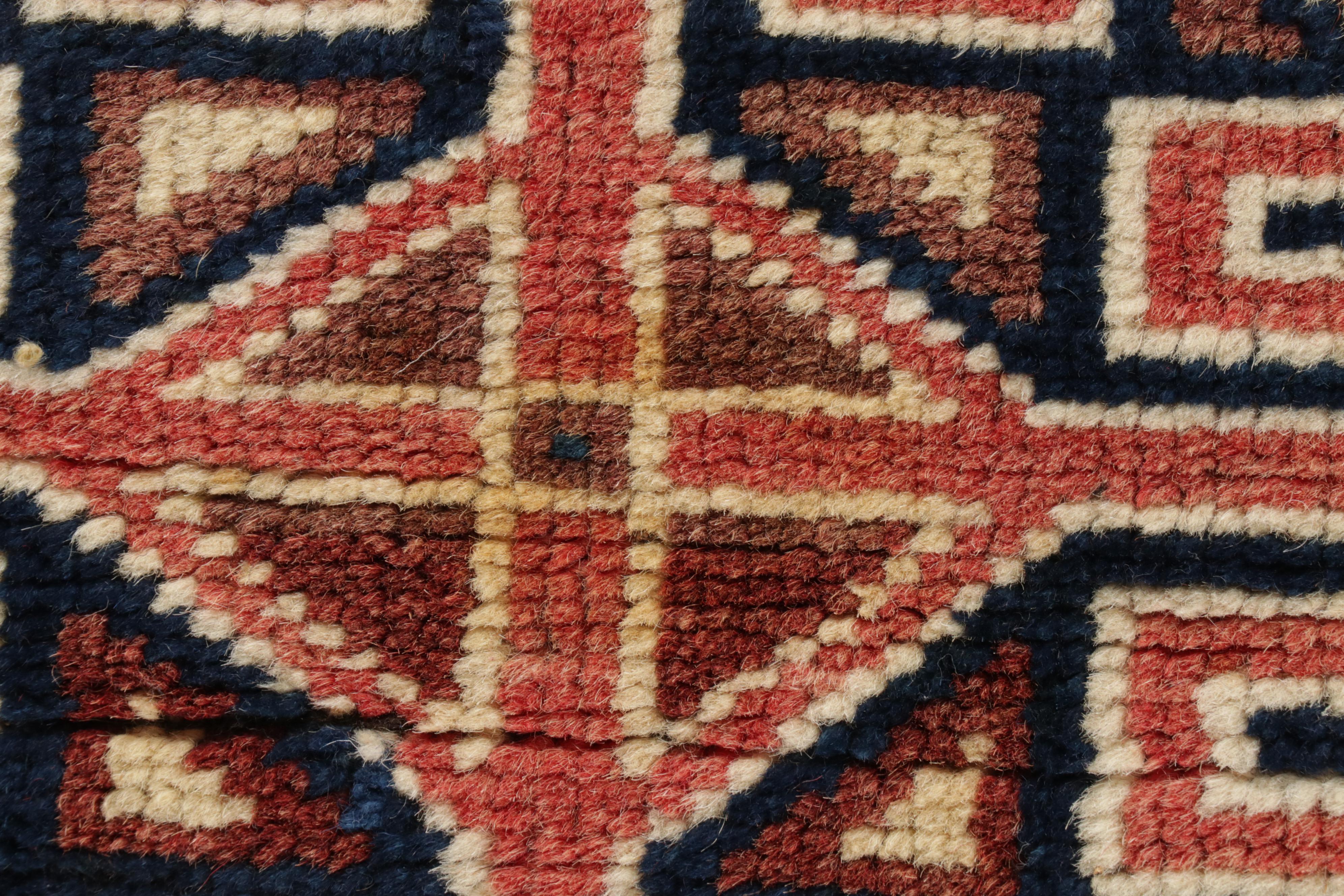 2'9 x 4'3 Hand-Knotted Turkish Kurdish Village Accent Rug, 1990s