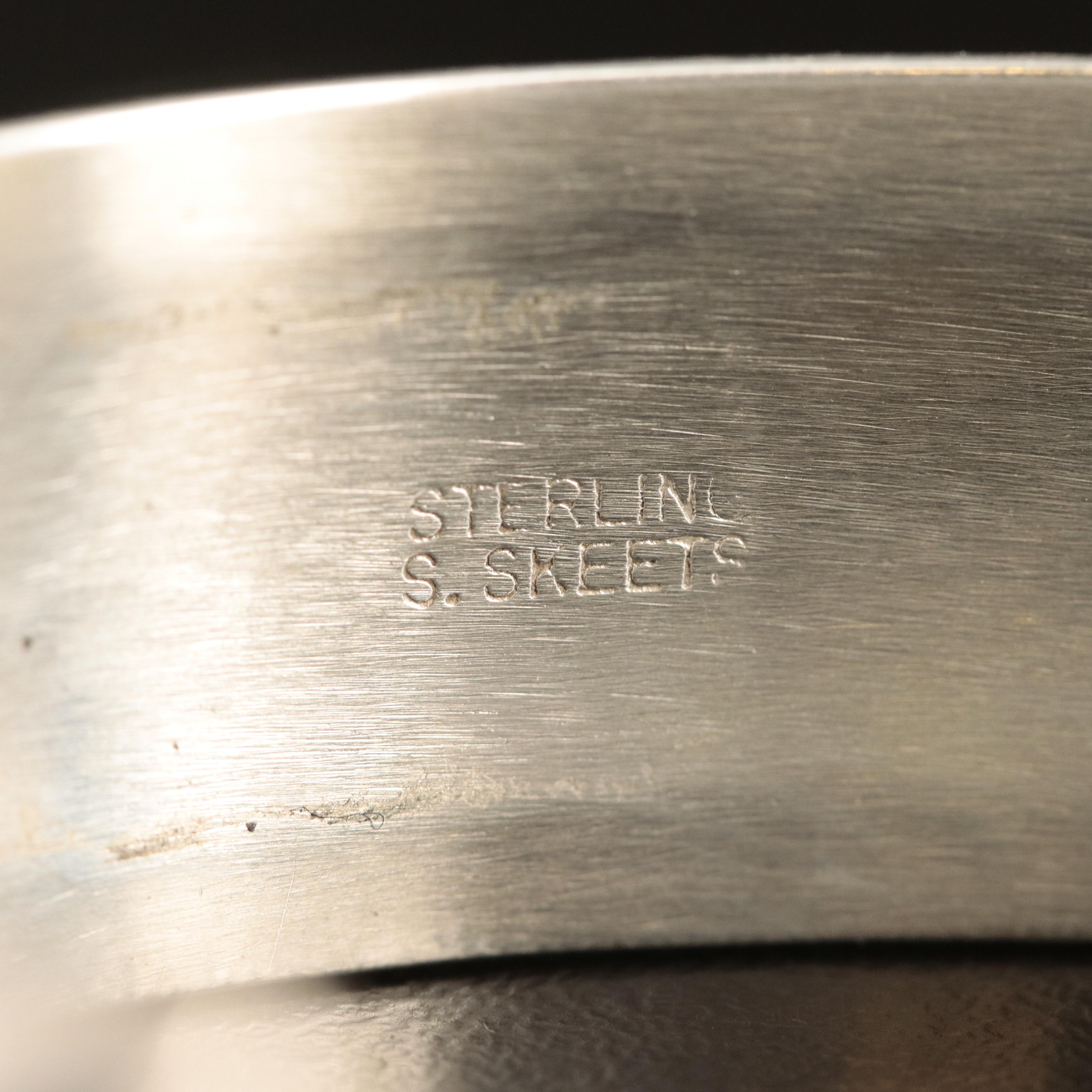 Scott Skeets Navajo Diné Sterling Turquoise Inlay Cuff