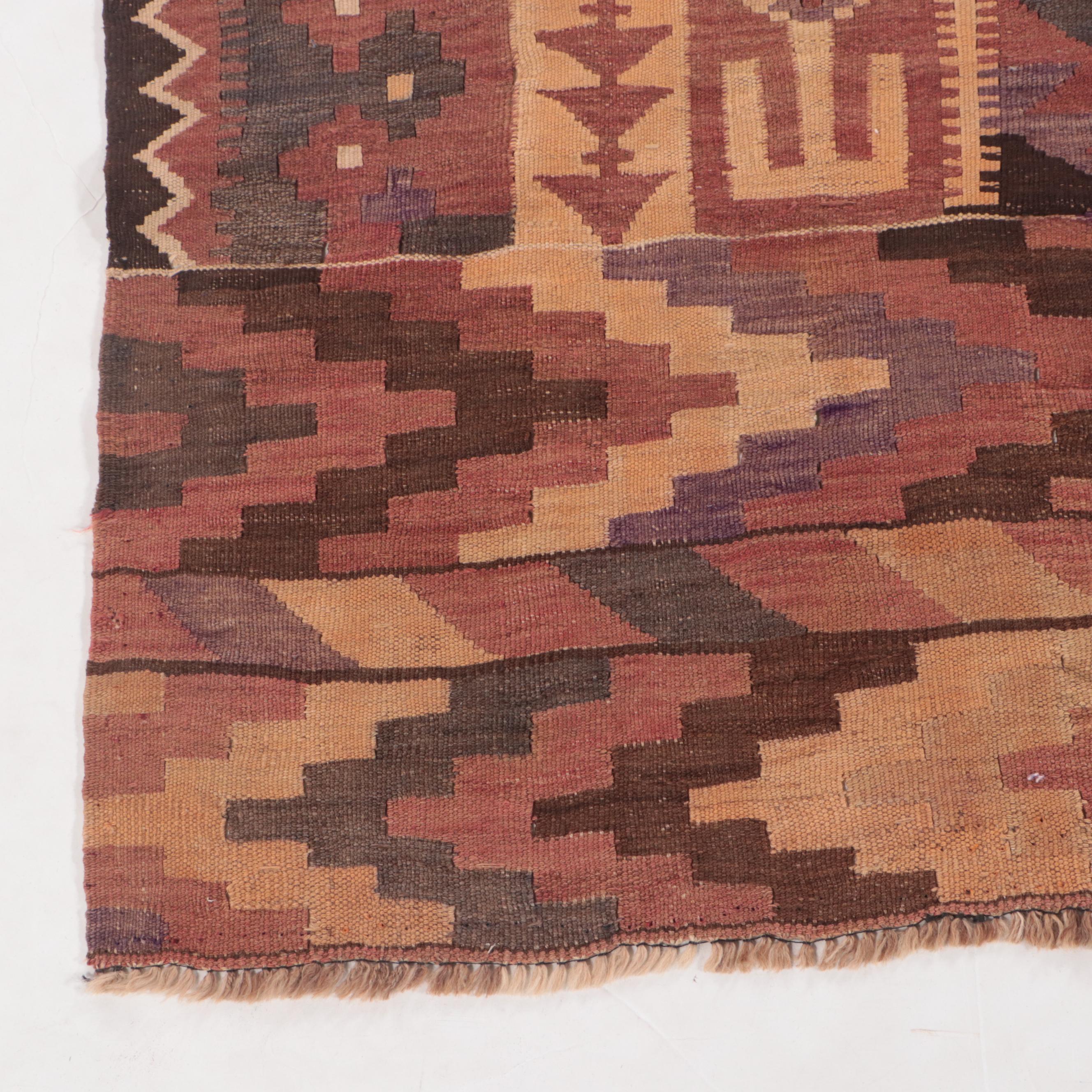 7'8 x 13'2 Handwoven Pakistani Kilim Area Rug