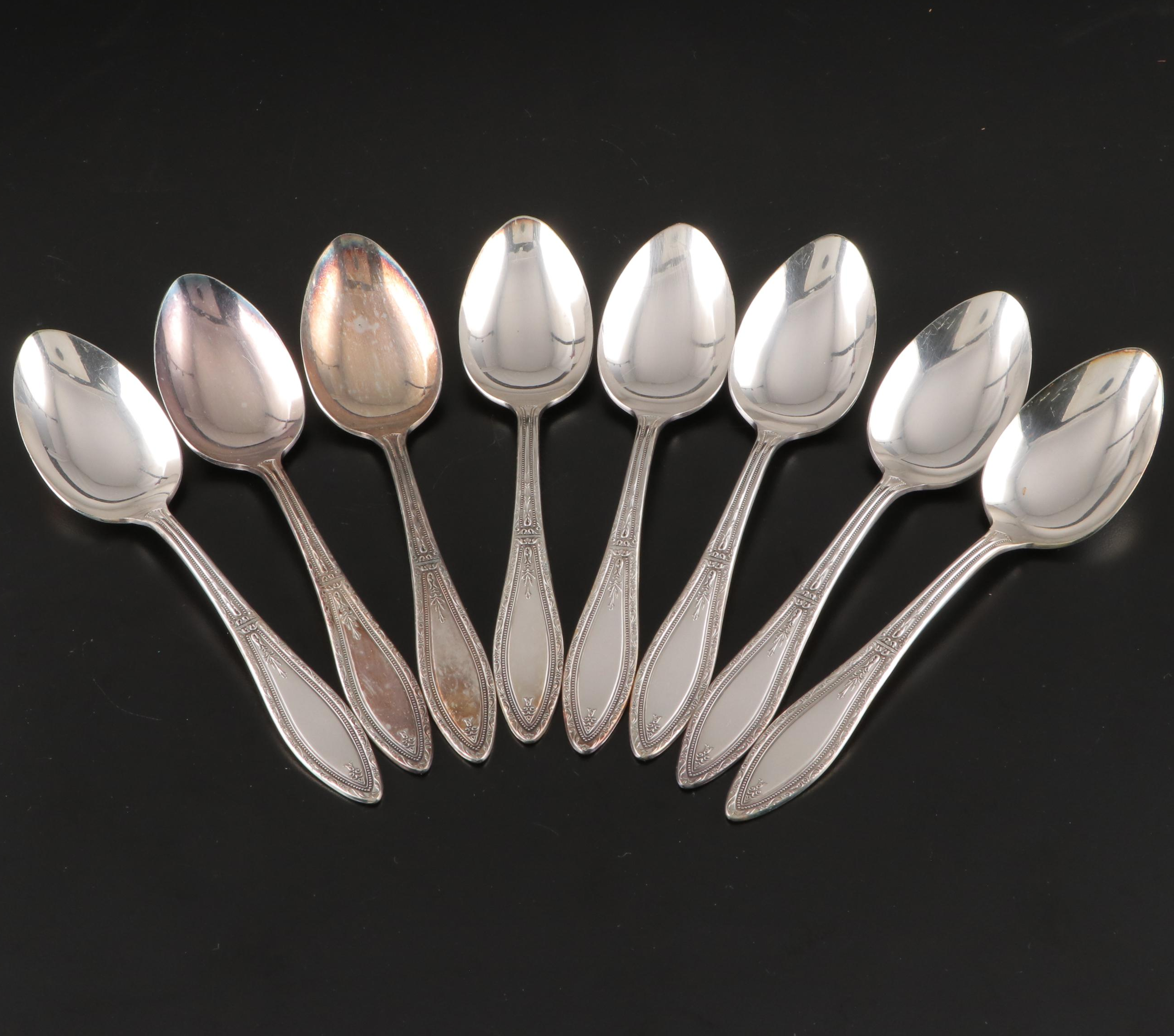 Wm. Rogers "Mystic-Coronet" Silver Plate Flatware, Mid-20th Century