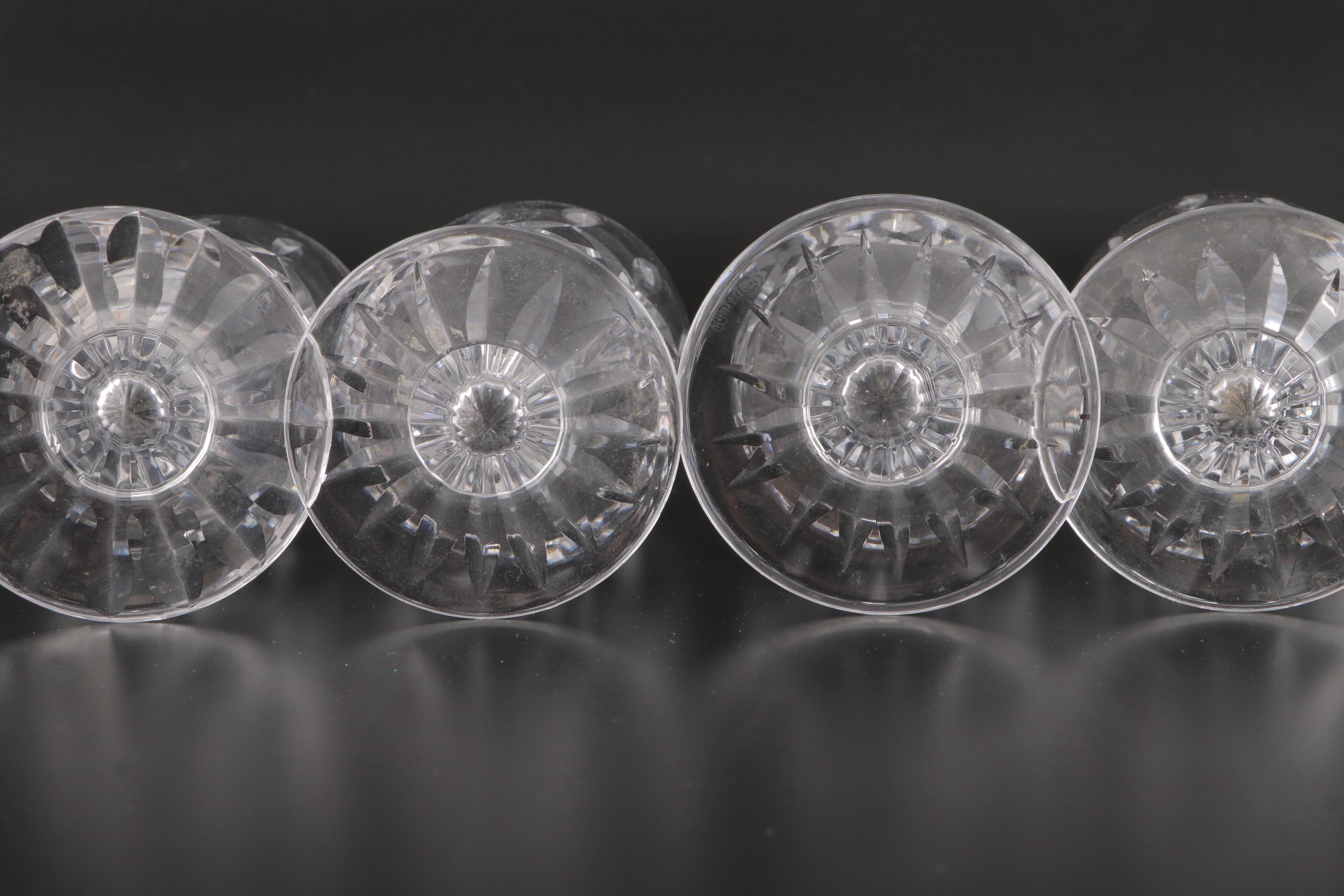 Waterford Crystal "Lismore" Iced Tea Glasses, Mid to Late 20th Century