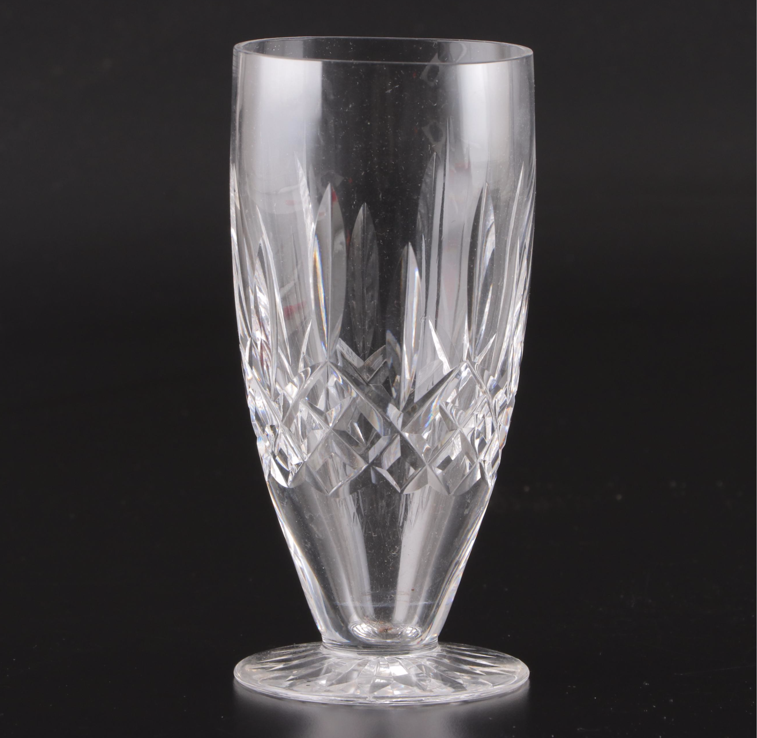 Waterford Crystal "Lismore" Iced Tea Glasses, Mid to Late 20th Century
