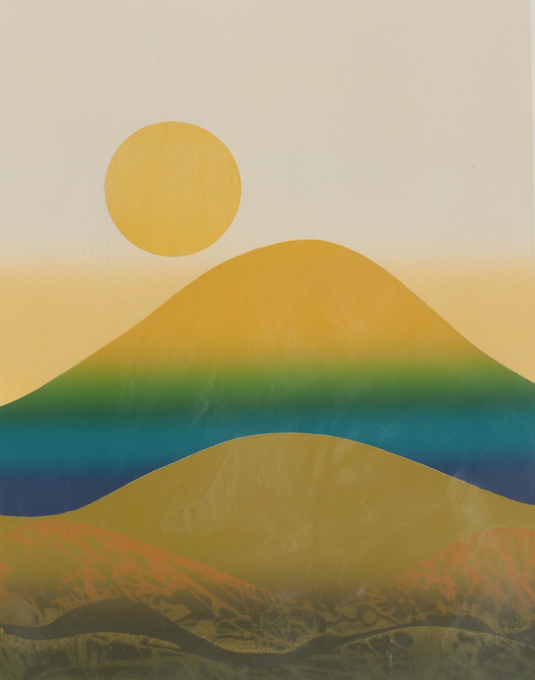 Cecilia “Cecy” Davilia Aquatint Etchings "Park I" and "Mountain"