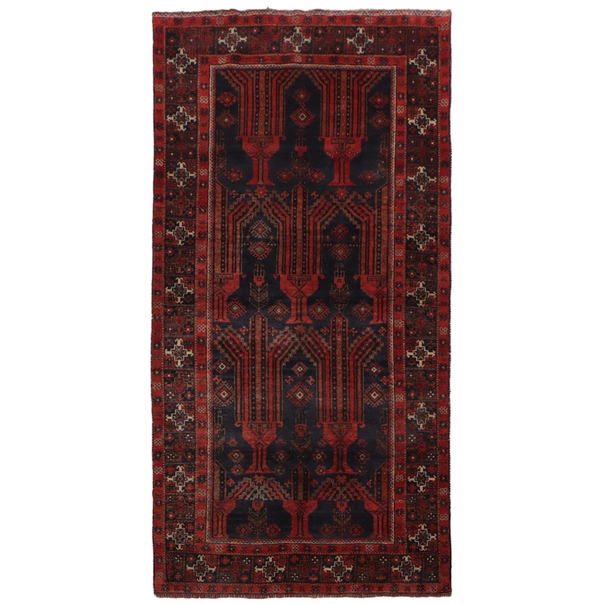 3'9 x 8'5 Hand-Knotted Persian Northwest Village Area Rug