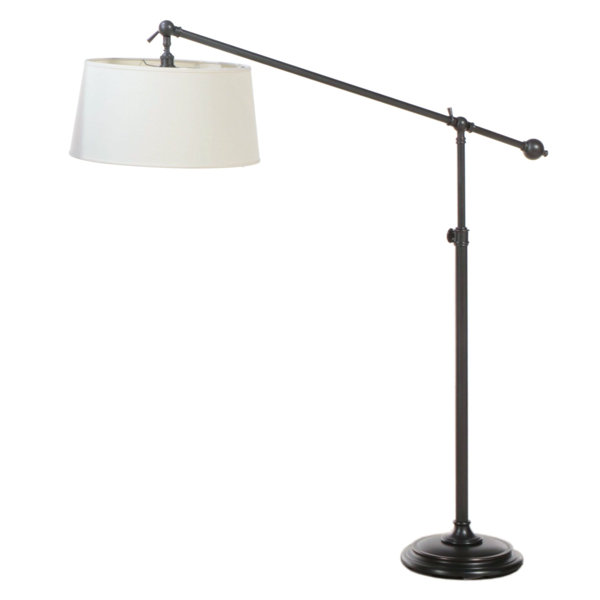 Pottery Barn "Chelsea" Bronze-Finished Steel and Aluminum Adjustable Floor Lamp