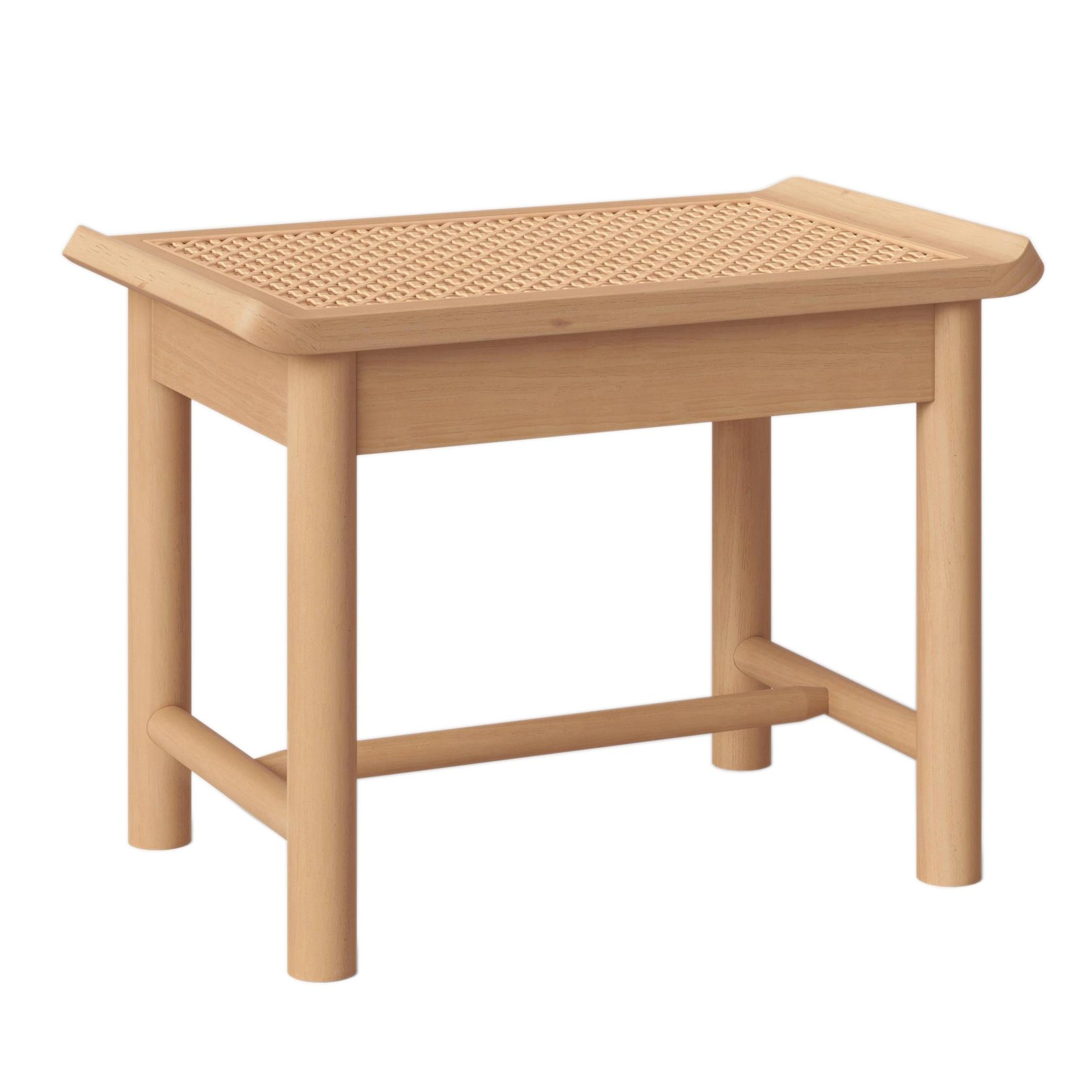 Project 62 Tarawitt Natural Finish Modern Cane Ottoman