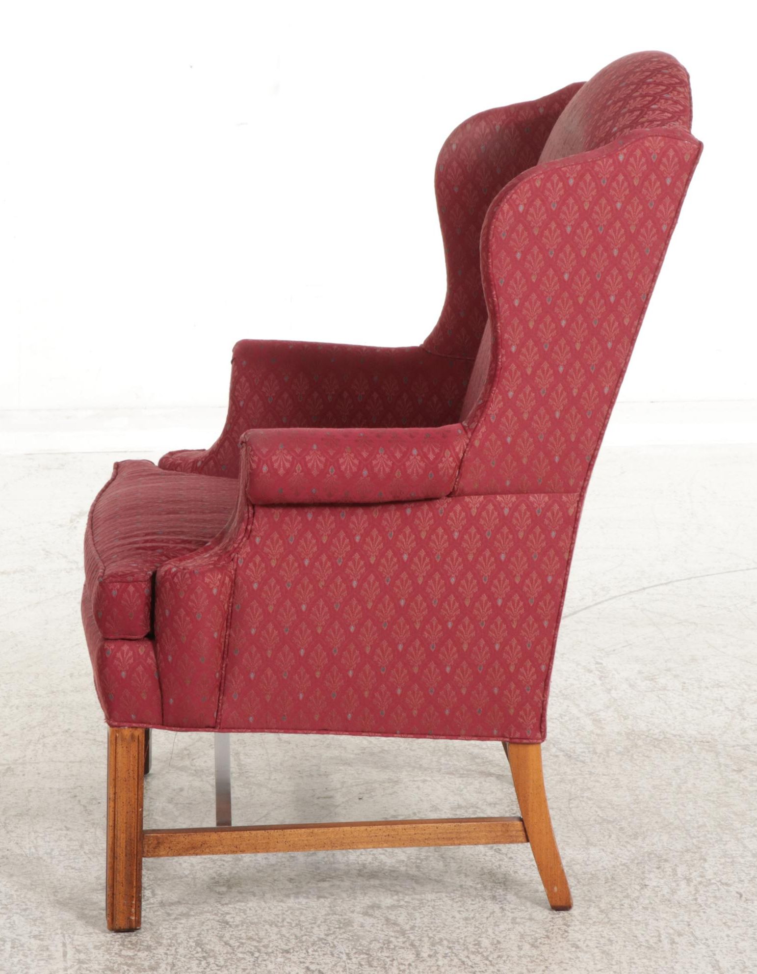 Sherrill Georgian Style Wingback Armchair, Late 20th Century