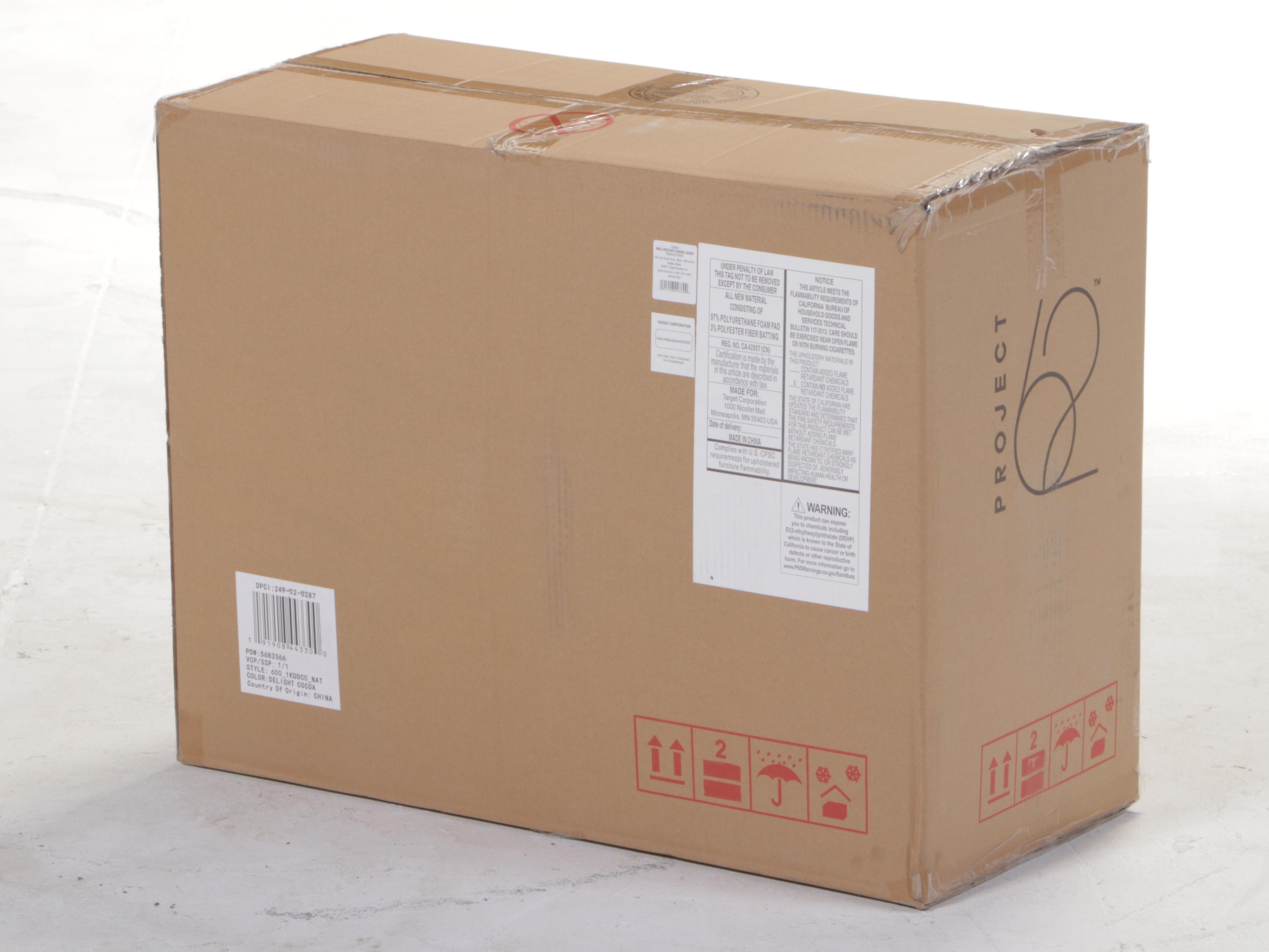 Five Project 62 Galles Mid-Century Upholstered Dining Chairs in Dark Gray