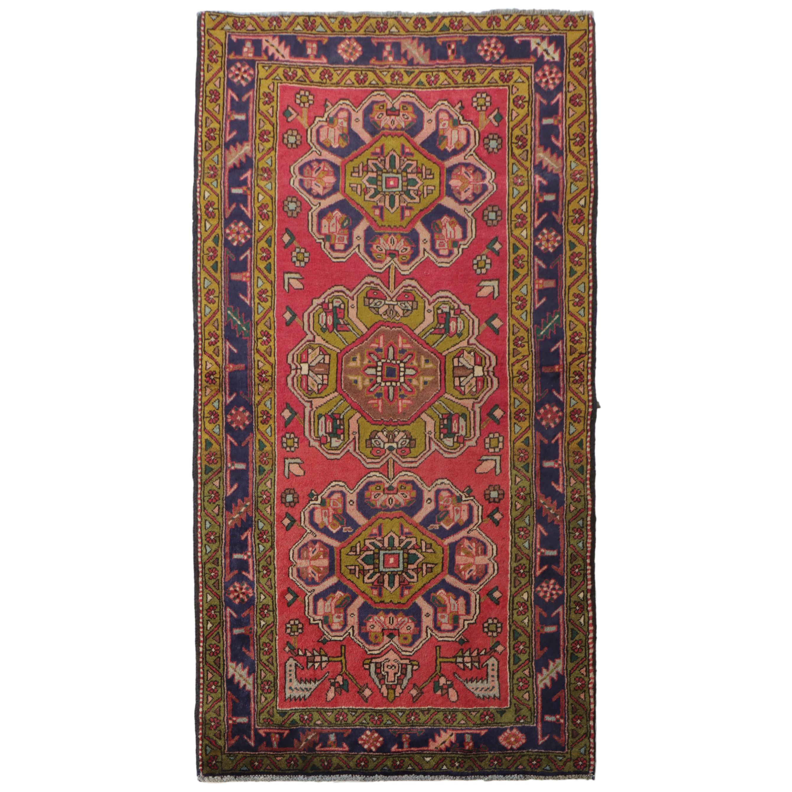 3'5 x 6'6 Hand-Knotted Turkish Taşpınar Style Area Rug