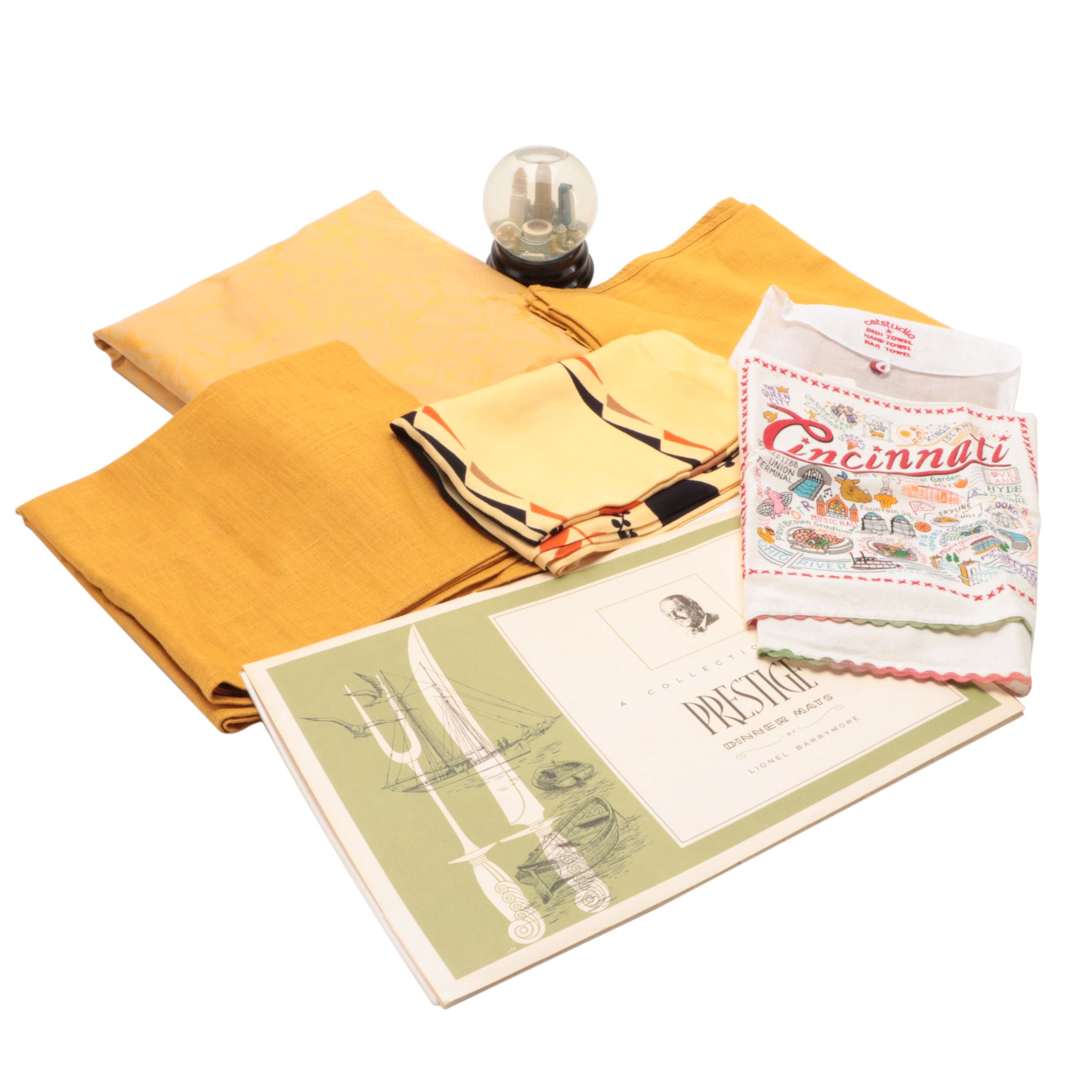 Catstudio Cincinnati Dish Towel with Other Tableware and Décor